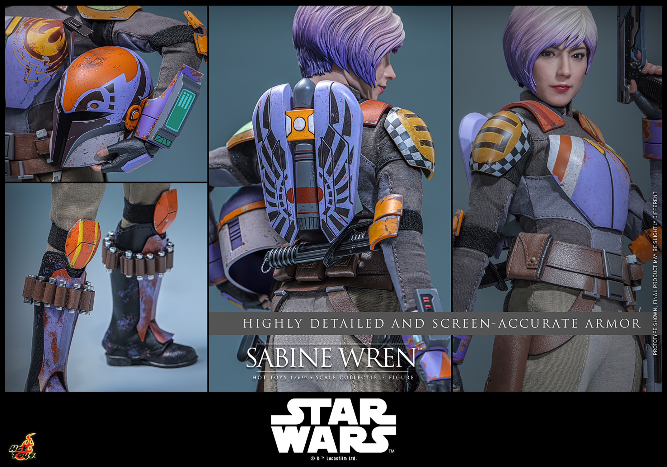 Star Wars Sabine Wren™ Sixth Scale Figure  (Prototype Shown) View 20