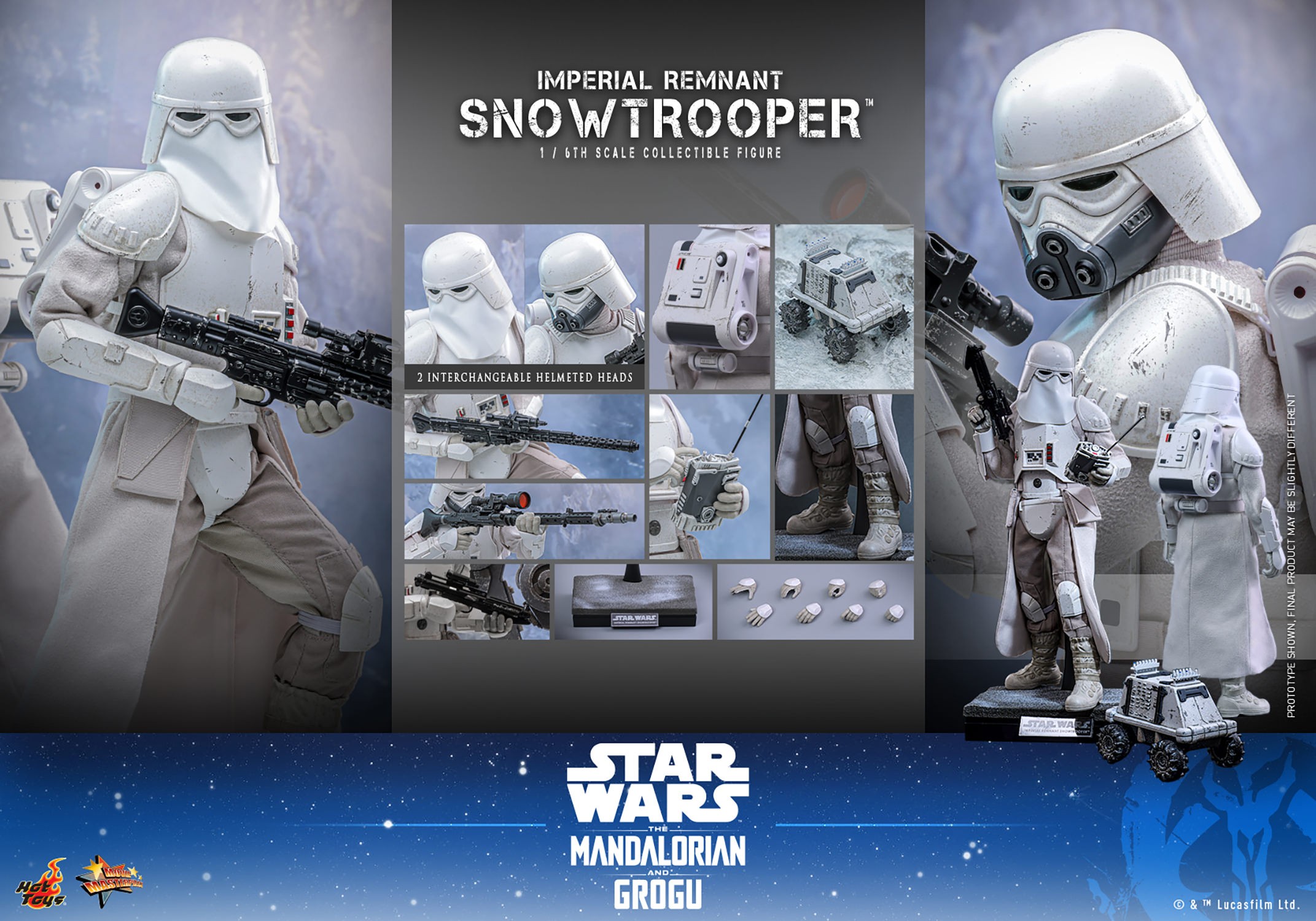 Star Wars Imperial Remnant Snowtrooper Sixth Scale Figure  (Prototype Shown) View 23