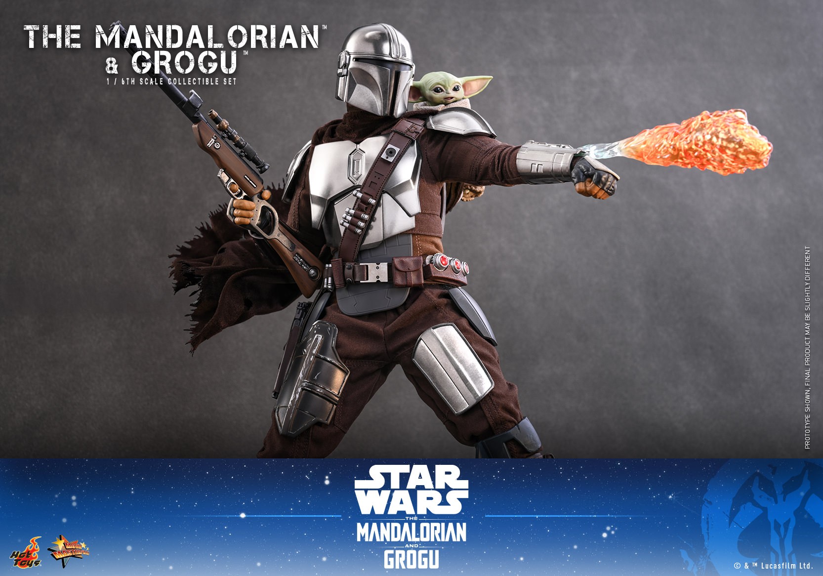 Star Wars The Mandalorian™ and Grogu™ Sixth Scale Figure Set  Collector Edition (Prototype Shown) View 16