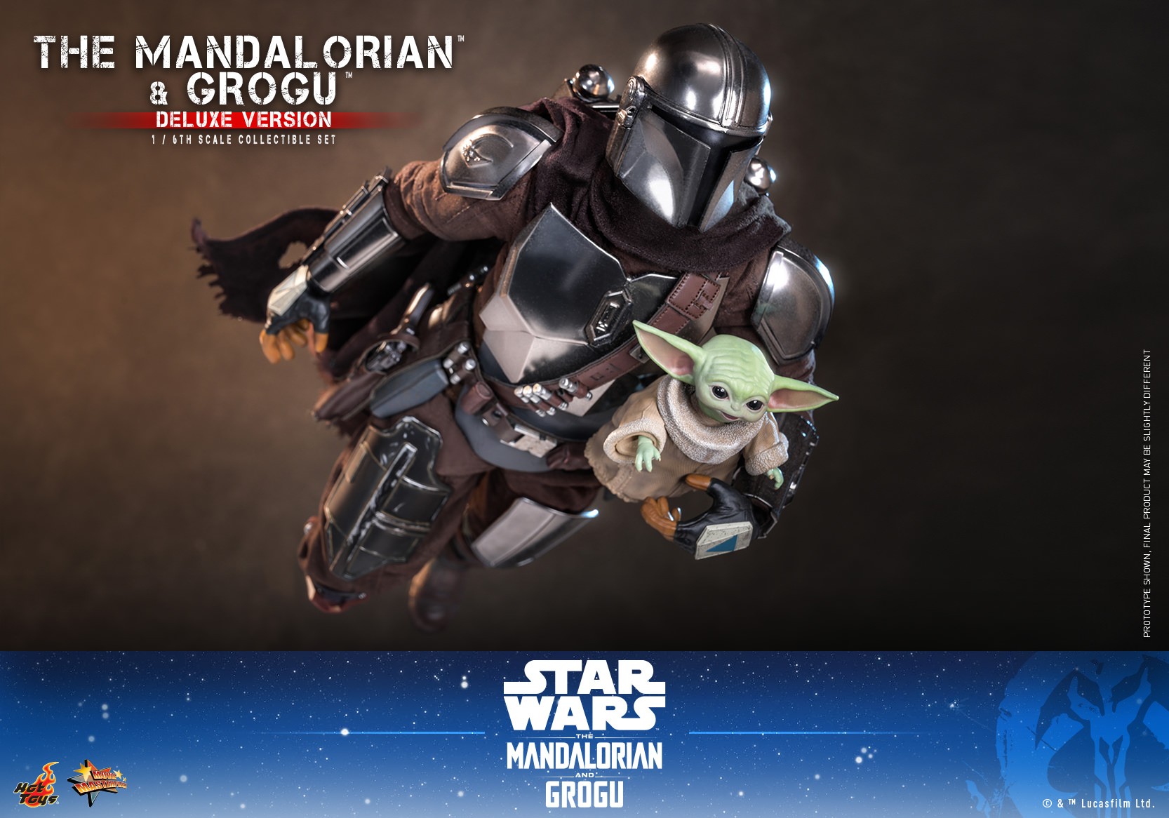 Star Wars The Mandalorian™ and Grogu™ (Deluxe Version) Sixth Scale Figure Set  (Prototype Shown) View 9