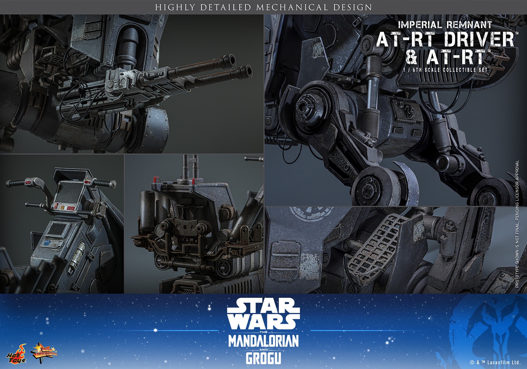 Star Wars Imperial Remnant AT-RT Driver™ and AT-RT™ Sixth Scale Figure Set  (Prototype Shown) View 18