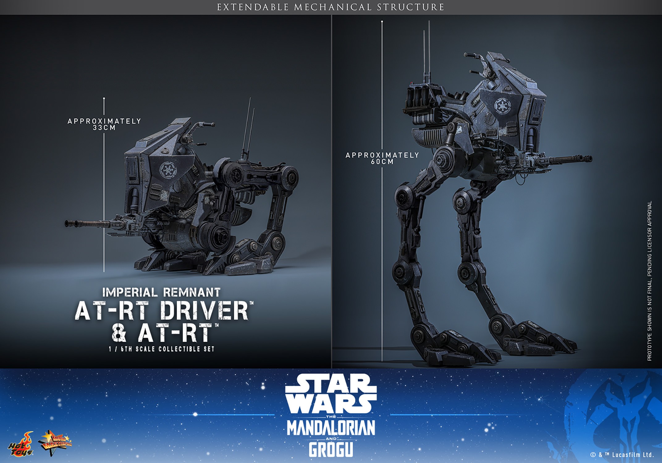 Star Wars Imperial Remnant AT-RT Driver™ and AT-RT™ Sixth Scale Figure Set  (Prototype Shown) View 19