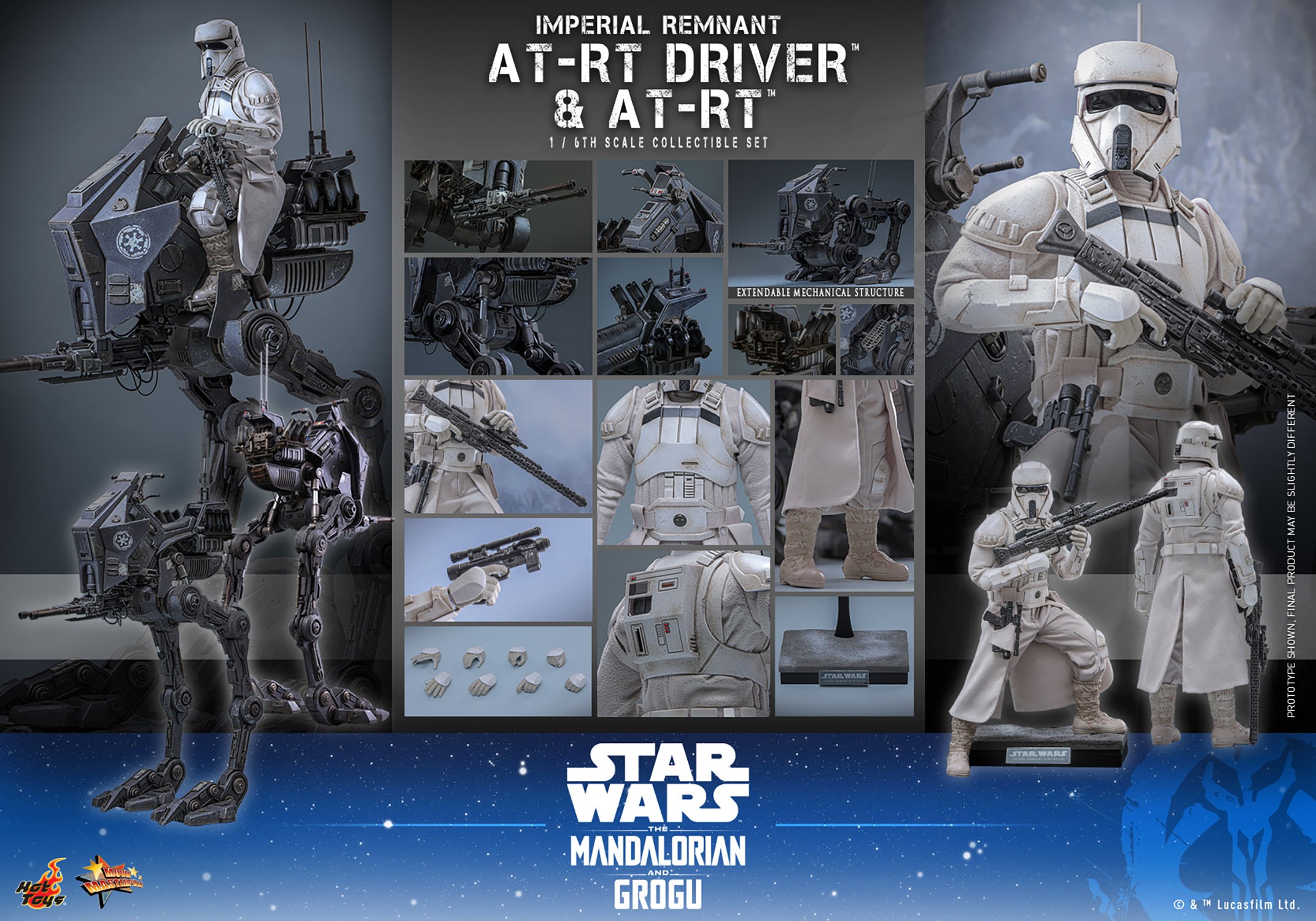 Star Wars Imperial Remnant AT-RT Driver™ and AT-RT™ Sixth Scale Figure Set  (Prototype Shown) View 21