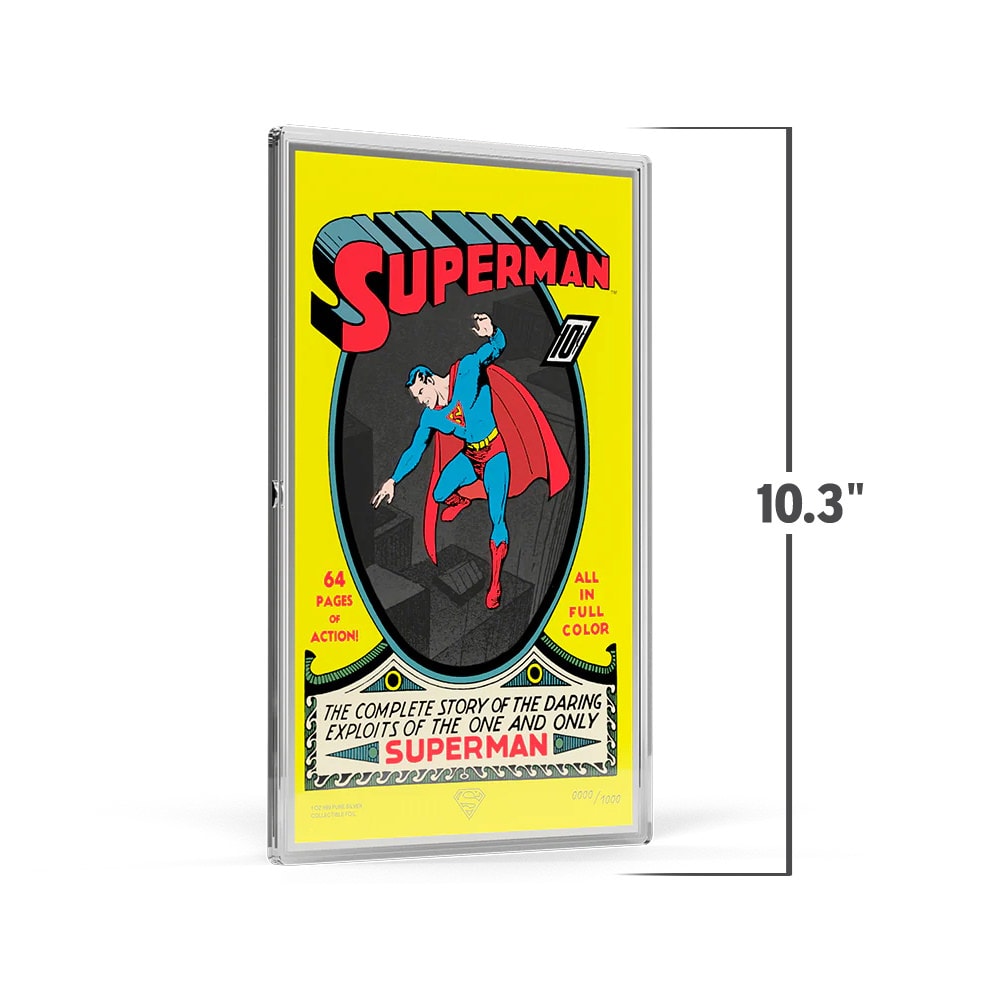 DC Comics Superman #1: Summer 1939 Foil Silver Collectible  (Prototype Shown) View 2