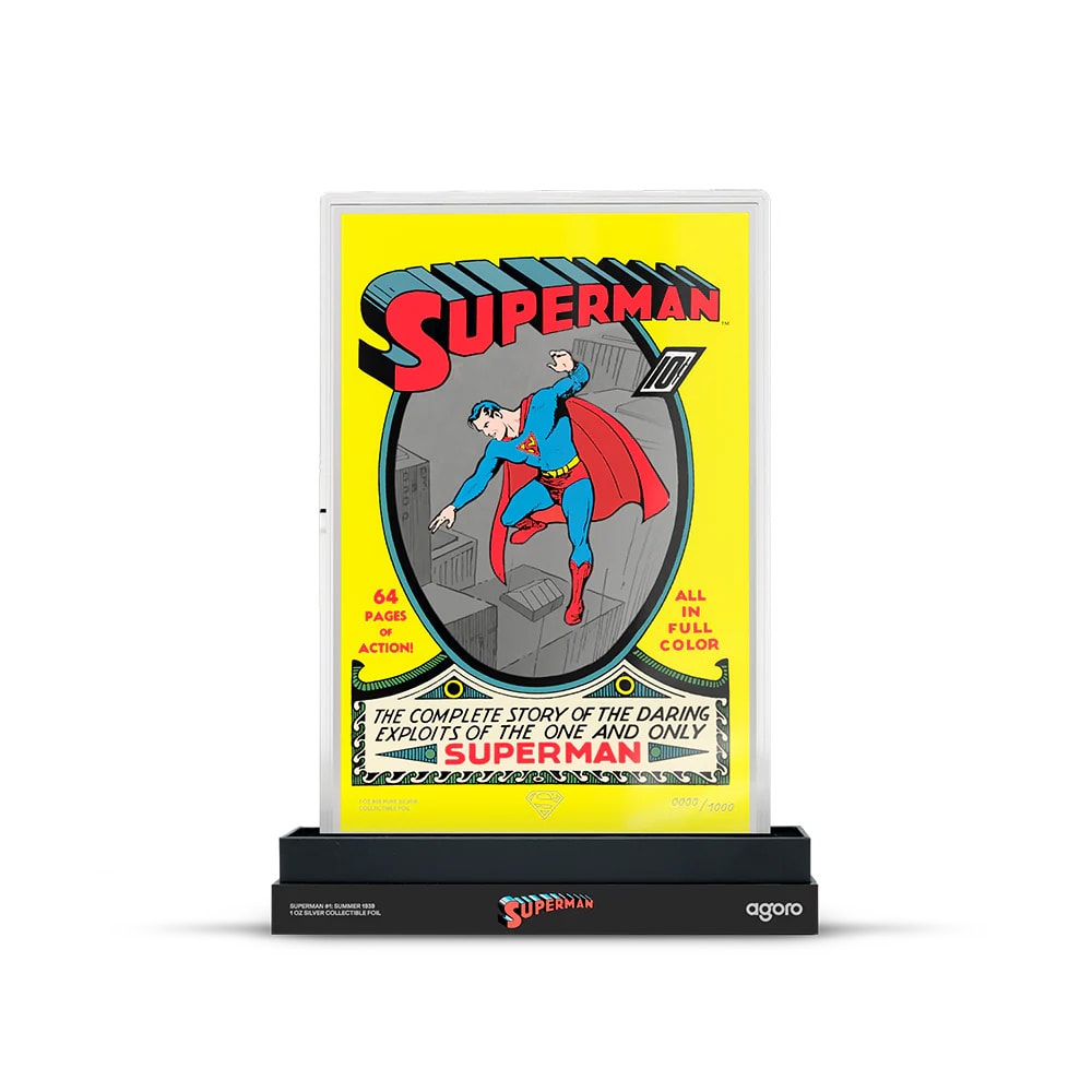 DC Comics Superman #1: Summer 1939 Foil Silver Collectible  (Prototype Shown) View 3