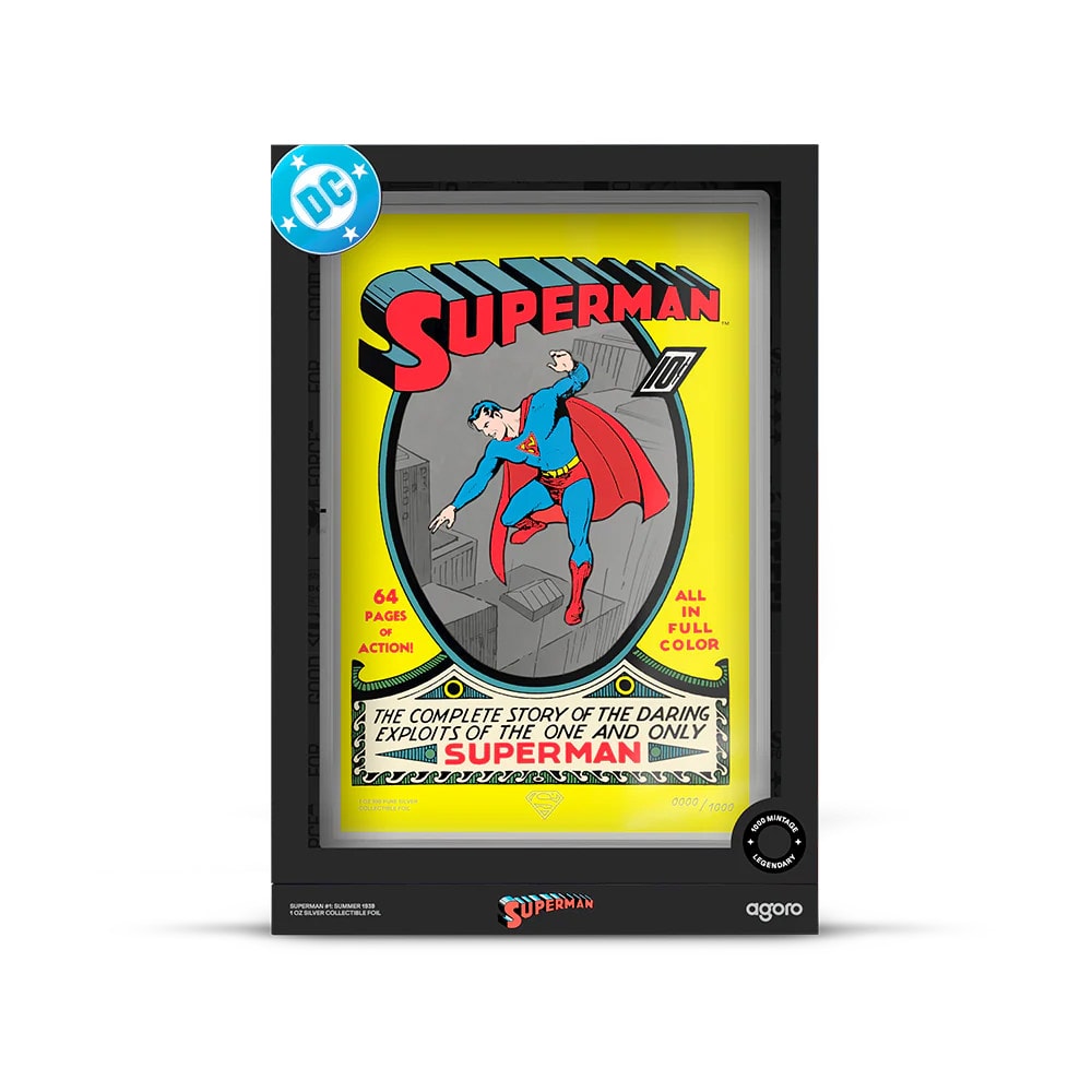 DC Comics Superman #1: Summer 1939 Foil Silver Collectible  (Prototype Shown) View 4