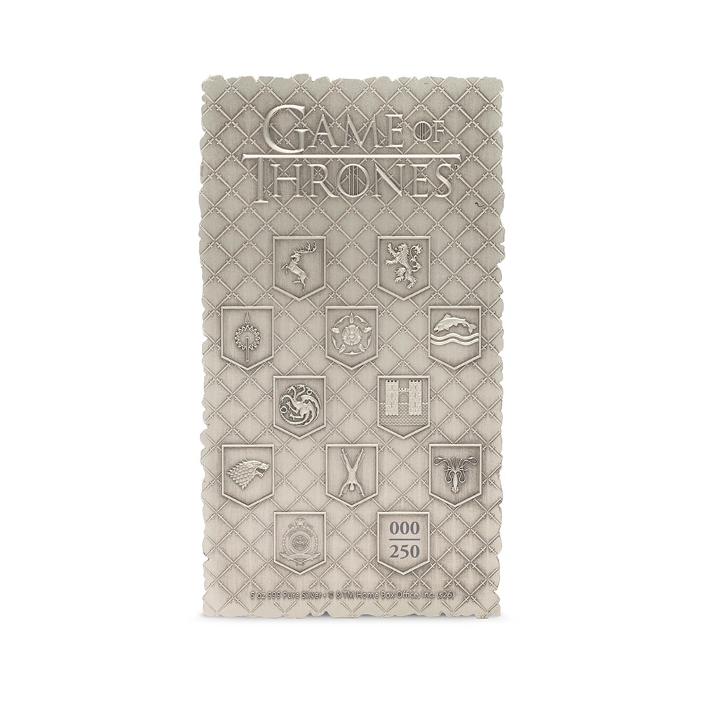 Game of Thrones Map of Westeros Silver Collectible  (Prototype Shown) View 4