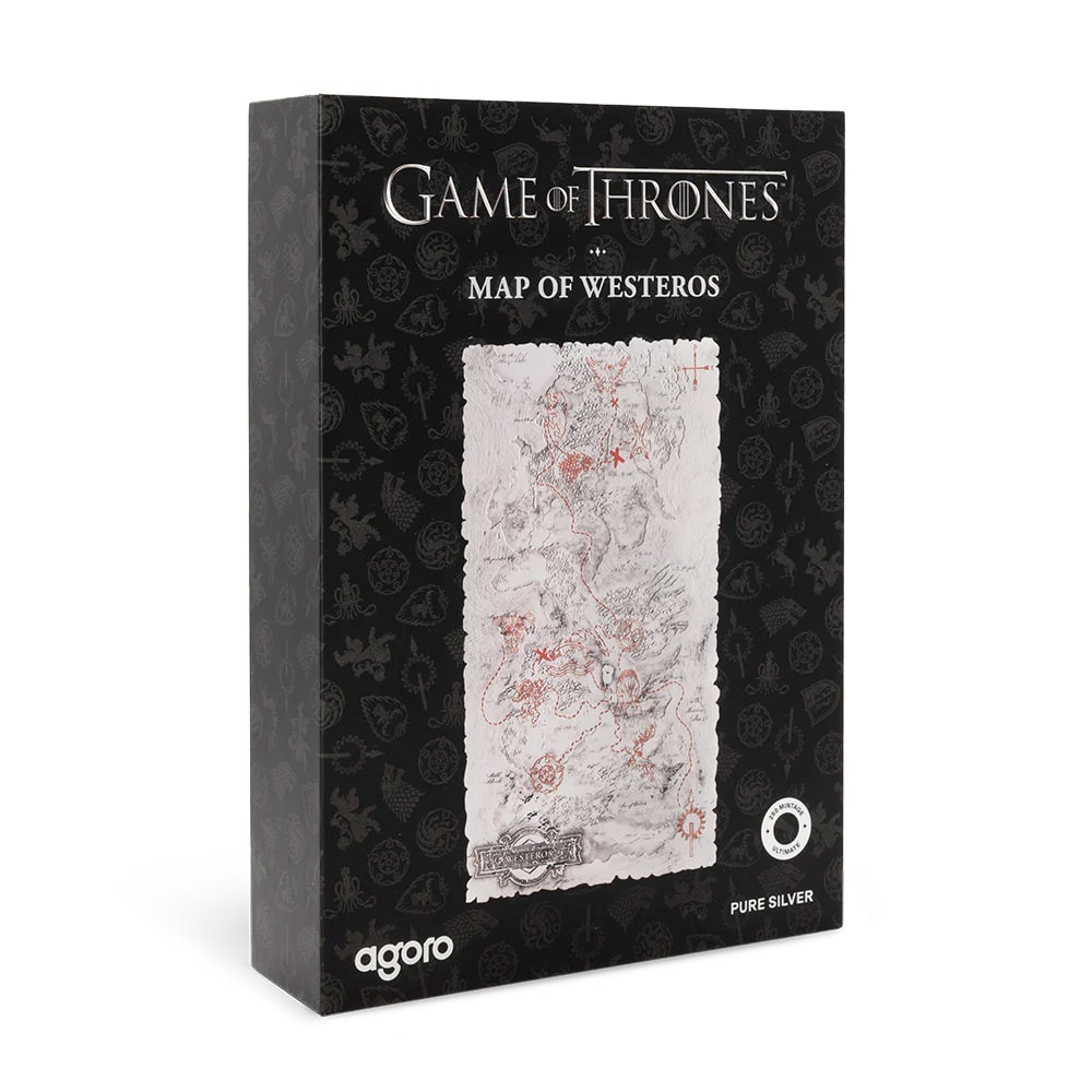 Game of Thrones Map of Westeros Silver Collectible  (Prototype Shown) View 6