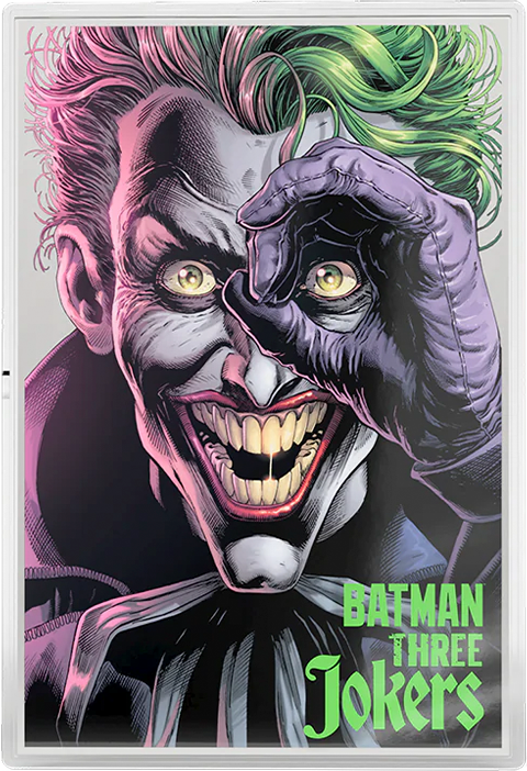 DC Comics Batman Three Jokers #3 - The Comedian Foil Silver Collectible  (Prototype Shown) View 7