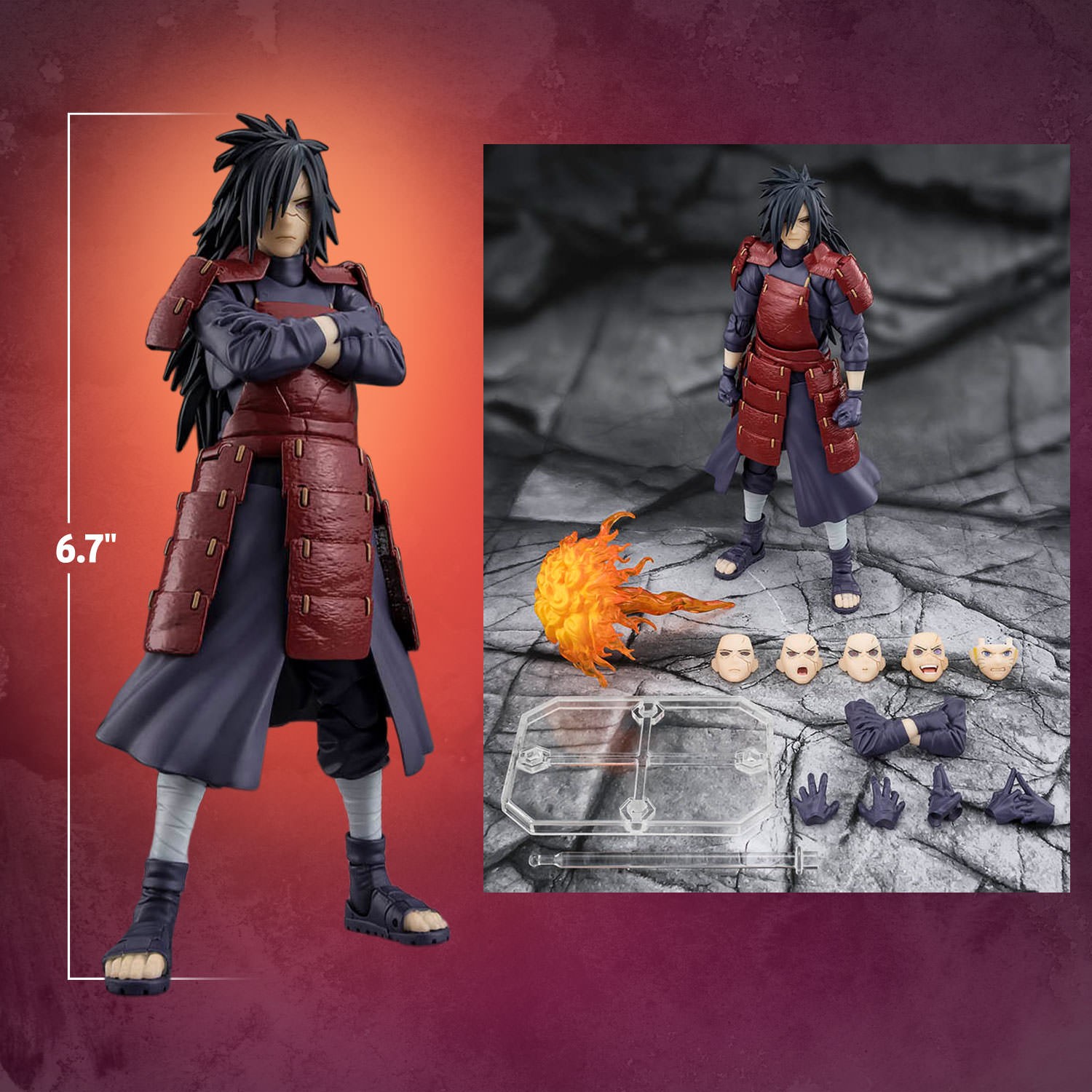 Naruto Madara Uchiha - Legend of Darkness - Action Figure  (Prototype Shown) View 2