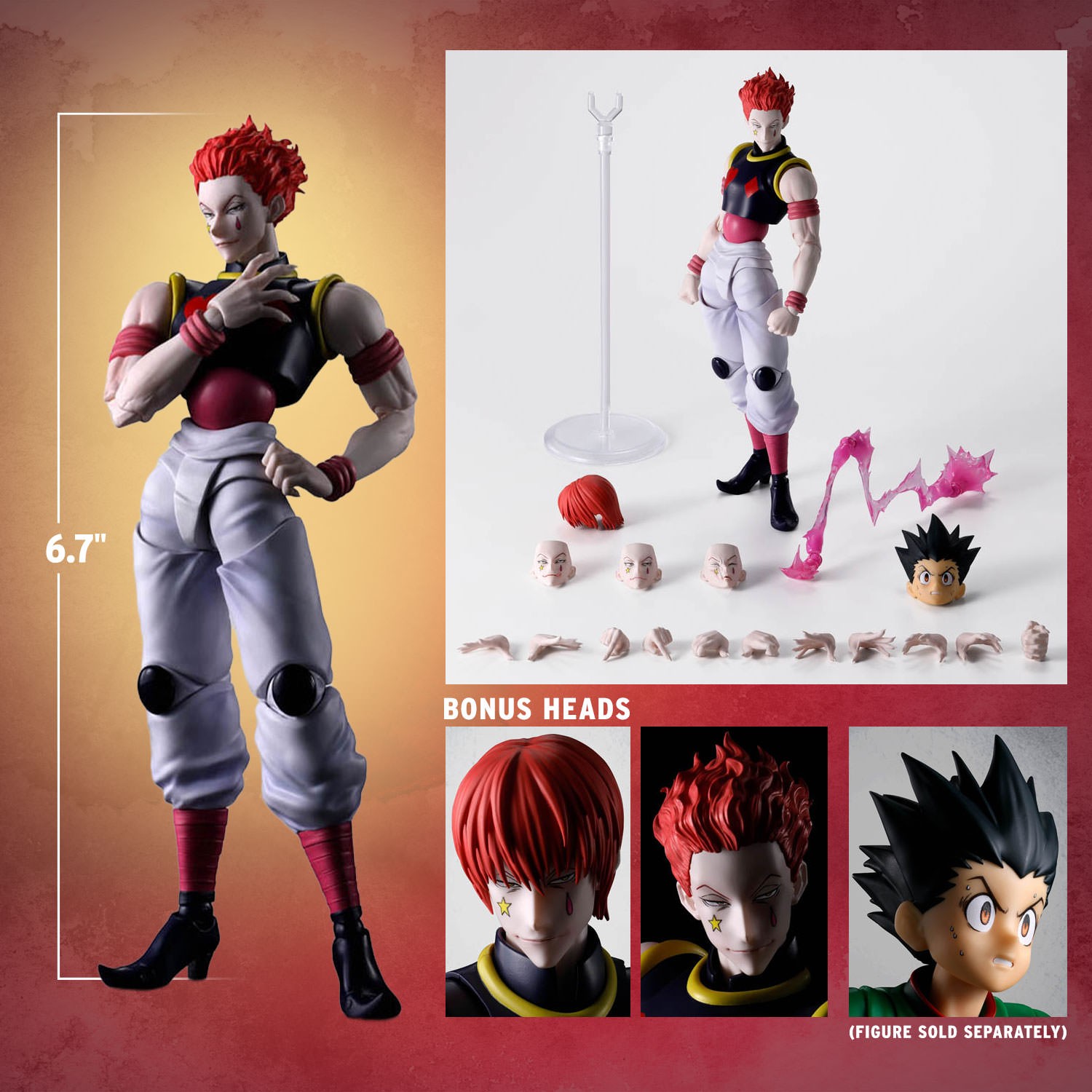 Hunter x Hunter Hisoka Action Figure  (Prototype Shown) View 2