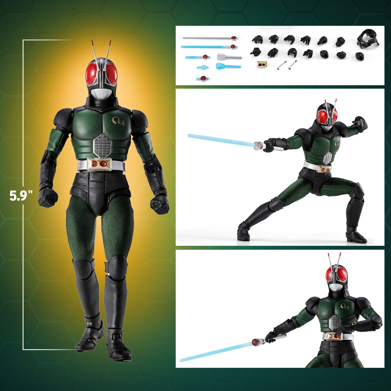 Kamen Rider Kamen Rider Black RX Action Figure  (Prototype Shown) View 2