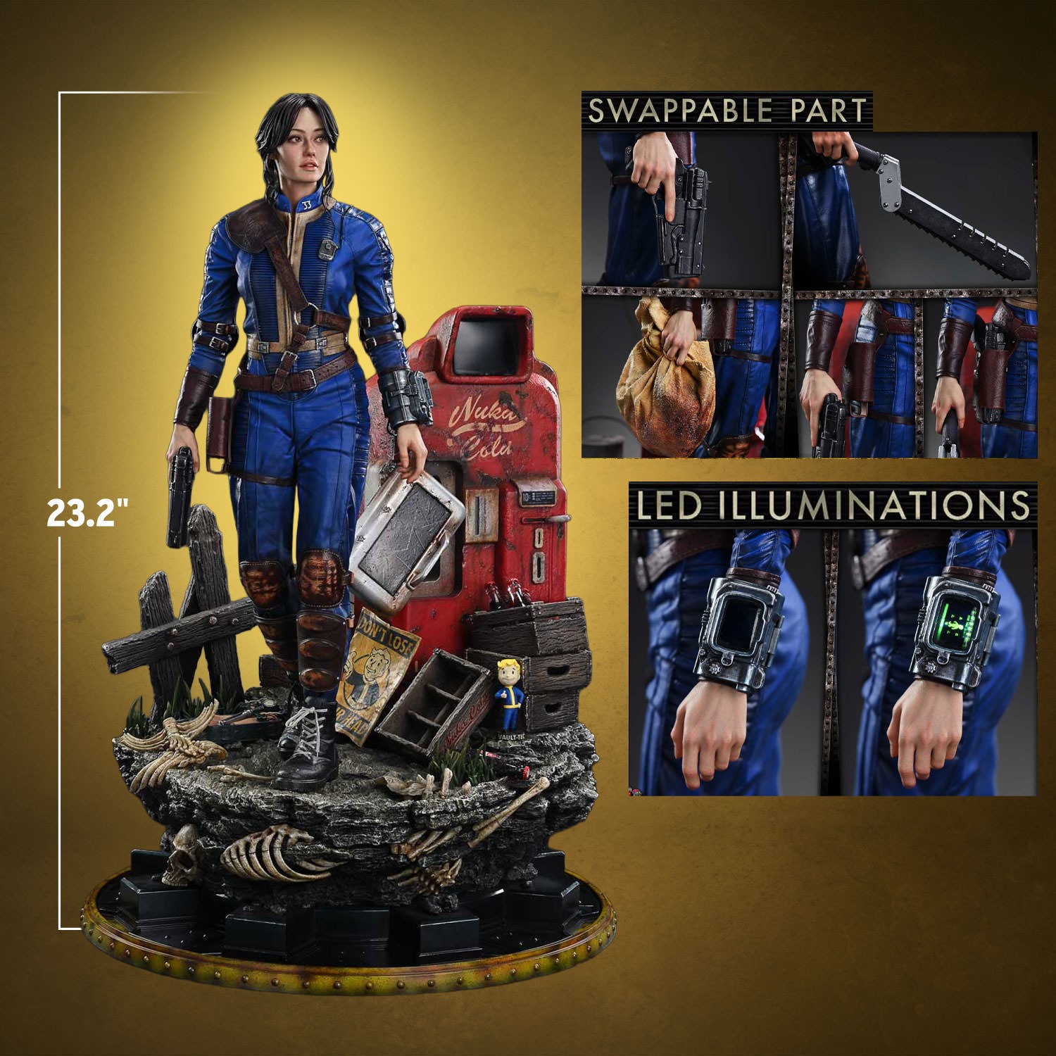 Fallout Lucy MacLean Quarter Scale Statue  (Prototype Shown) View 2