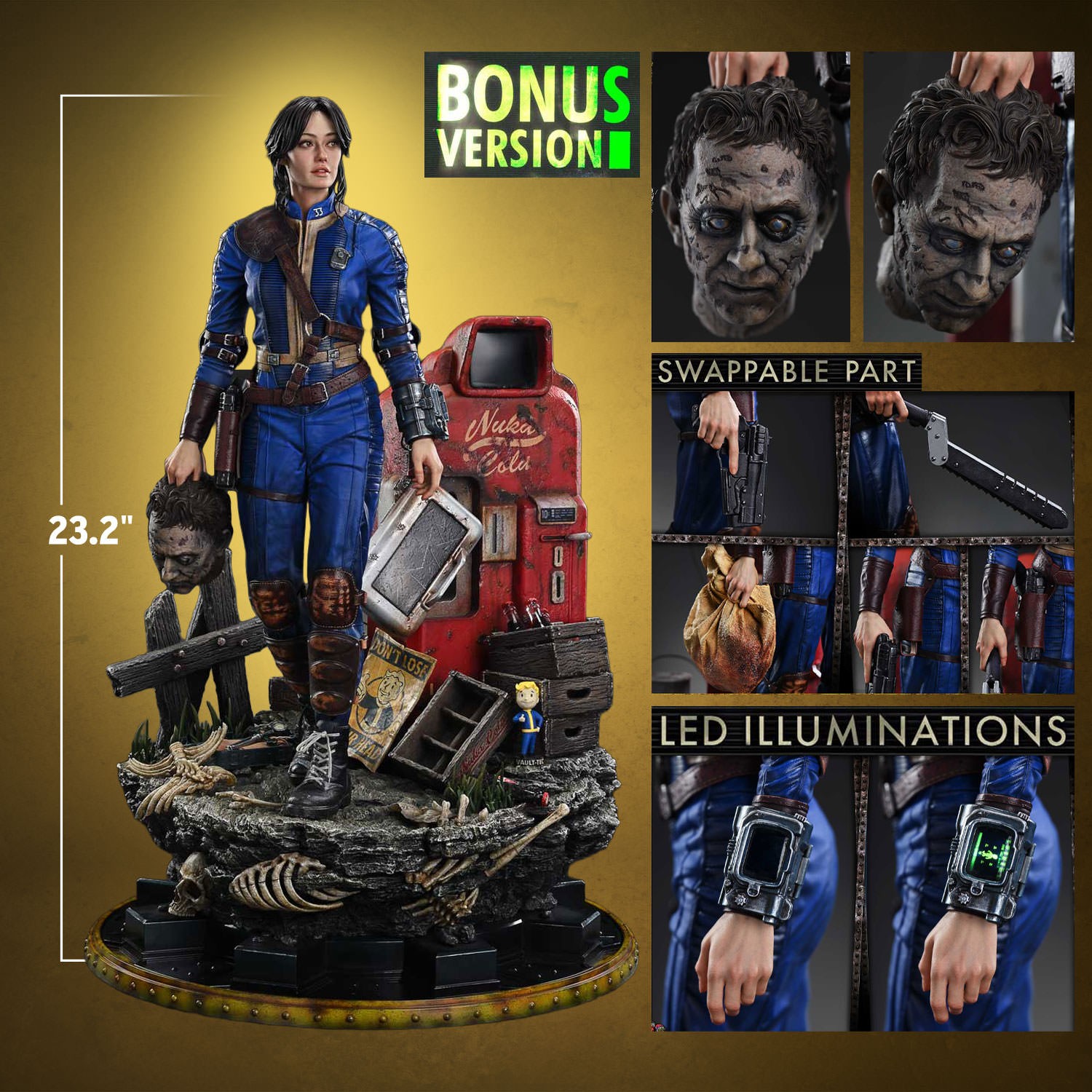 Fallout Lucy MacLean (Bonus Version) Quarter Scale Statue  (Prototype Shown) View 2