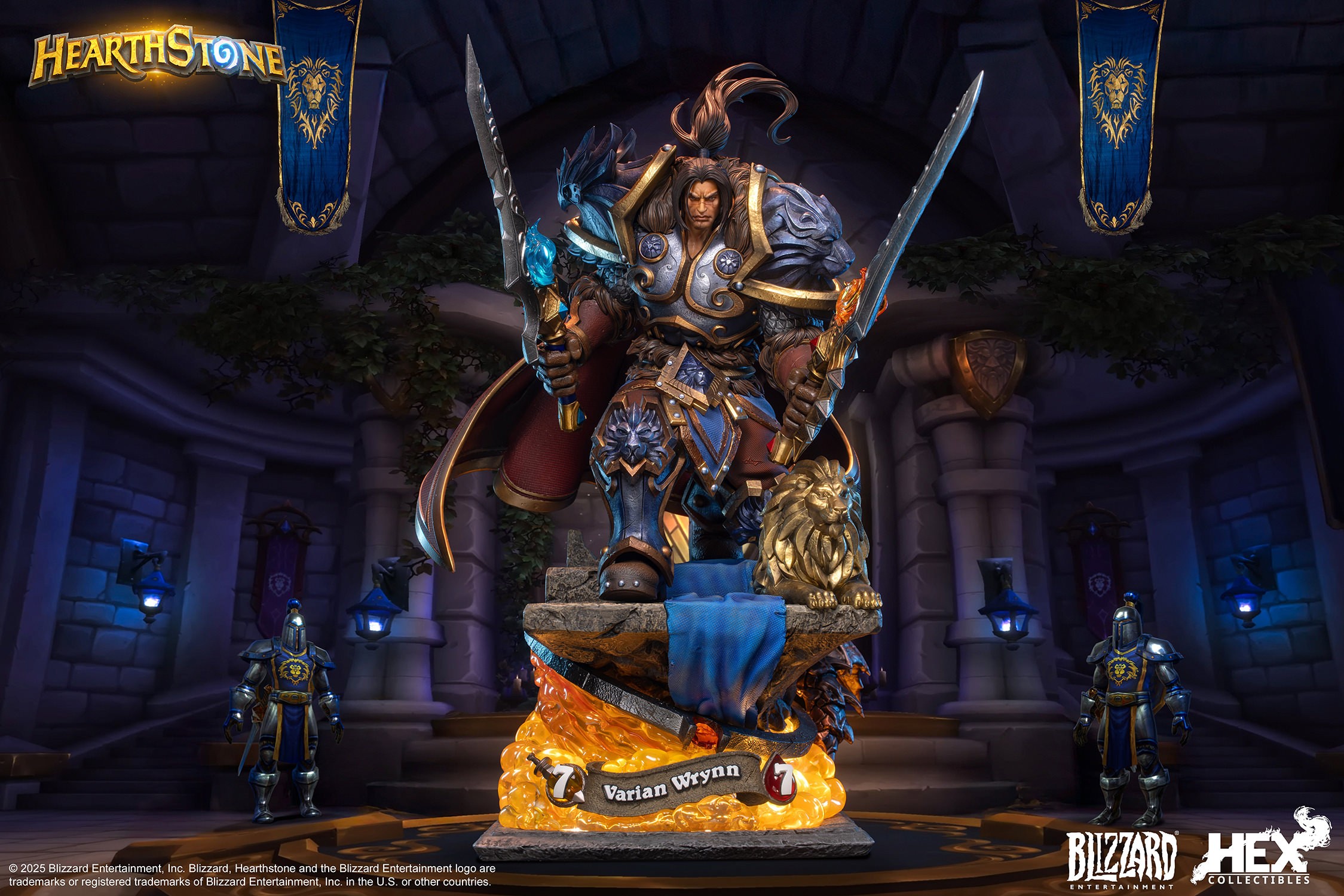 Warcraft Varian Wrynn Statues  (Prototype Shown) View 2