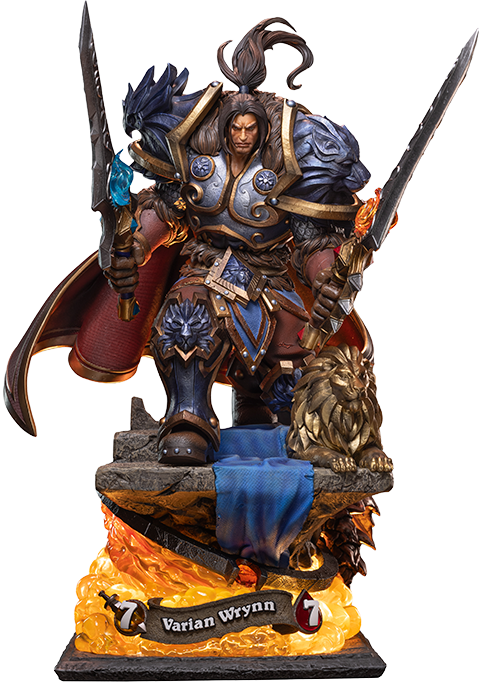 Warcraft Varian Wrynn Statues  (Prototype Shown) View 15