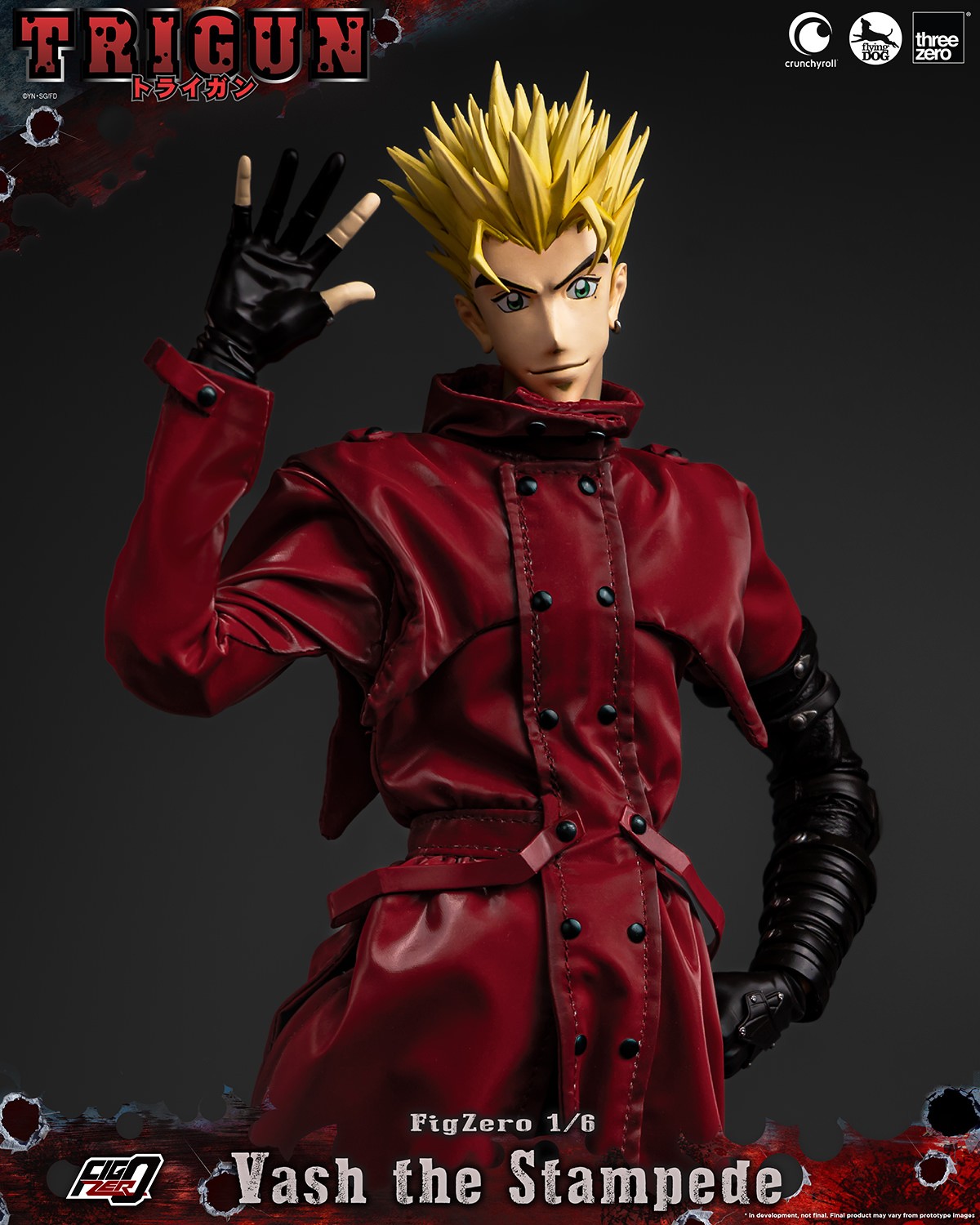 Trigun Vash the Stampede Action Figure  (Prototype Shown) View 7