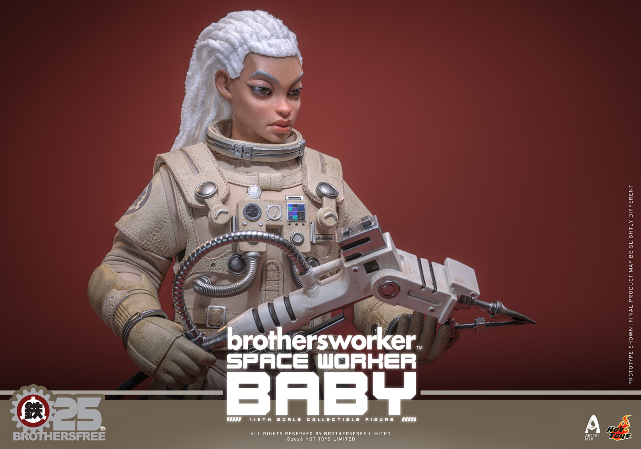 Sideshow Worker Space Worker Baby (Brothersfree 25th Version) Sixth Scale Figure by Hot ...