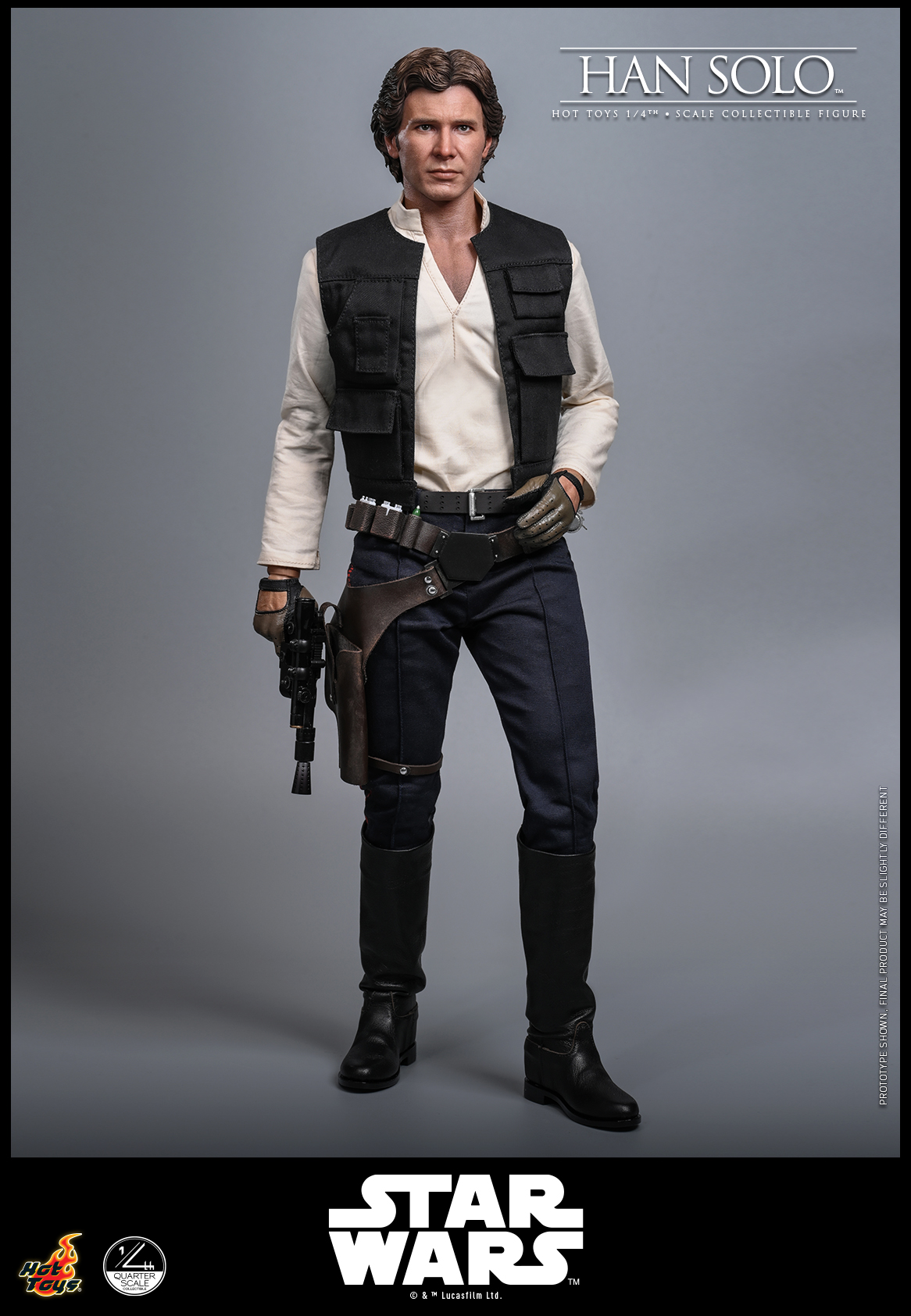 Star Wars Han Solo™ Quarter Scale Figure  (Prototype Shown) View 6