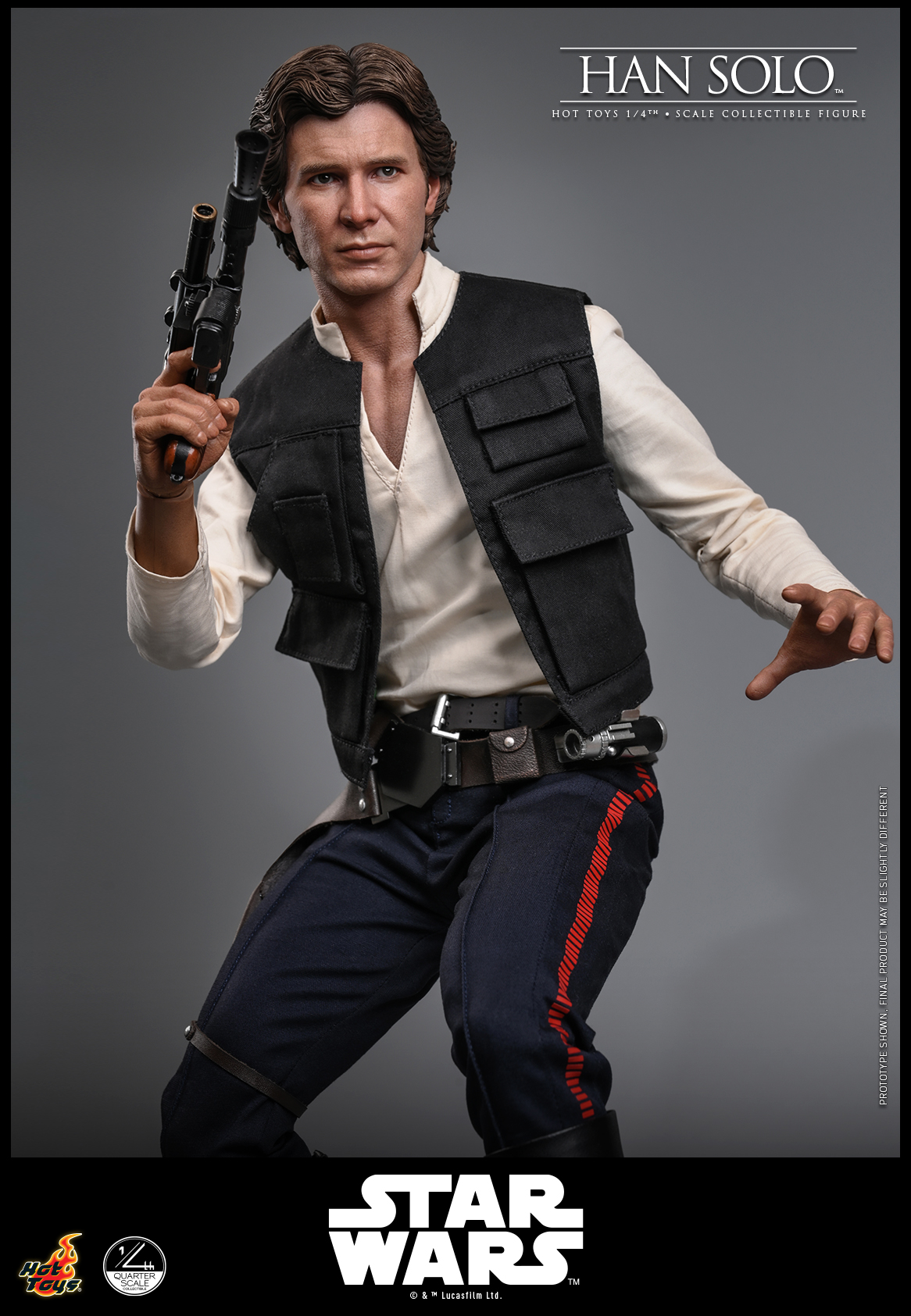 Star Wars Han Solo™ Quarter Scale Figure  (Prototype Shown) View 10