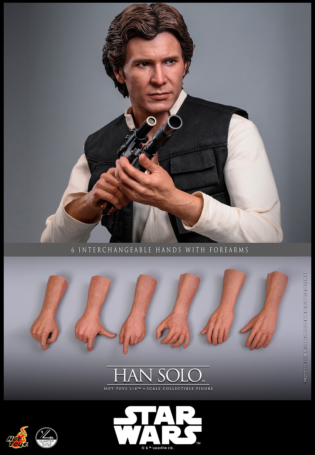 Star Wars Han Solo™ Quarter Scale Figure  (Prototype Shown) View 18