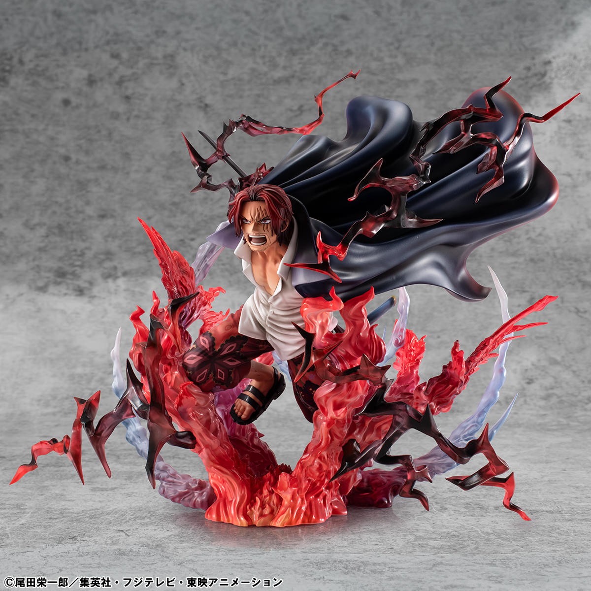 One Piece Red Hair Pirates Chief: Red-Haired Shanks "Divine Departure" Collectible Figure  (Prototype Shown) View 8
