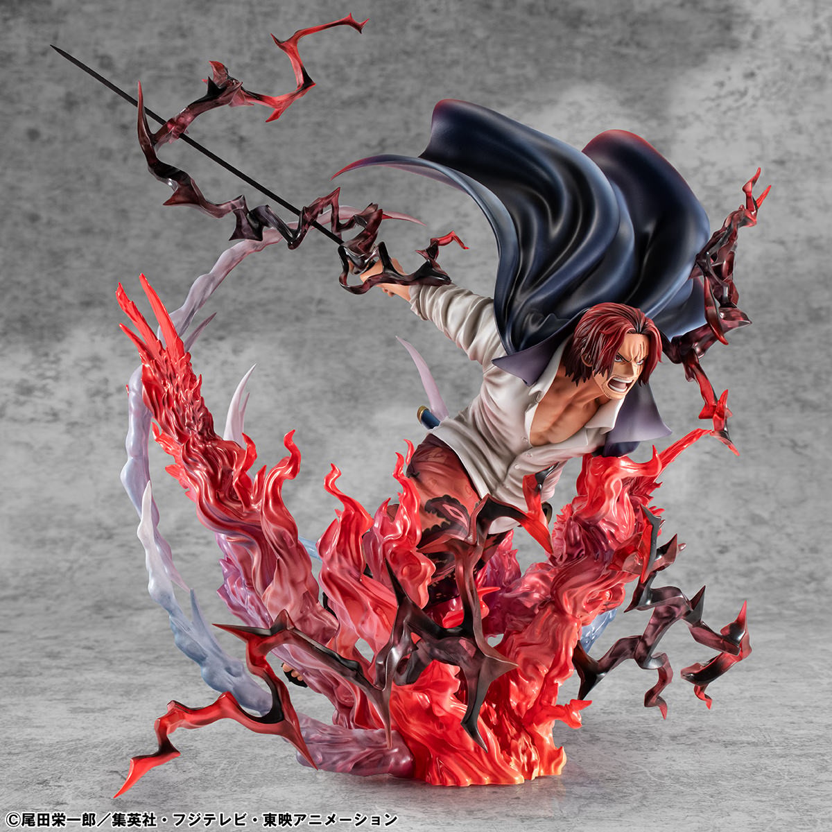 One Piece Red Hair Pirates Chief: Red-Haired Shanks "Divine Departure" Collectible Figure  (Prototype Shown) View 9