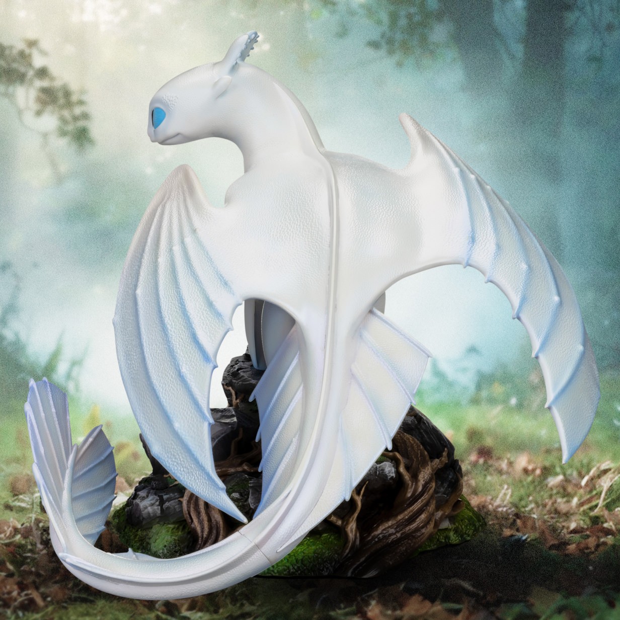 How to Train Your Dragon Light Fury Statues  (Prototype Shown) View 3