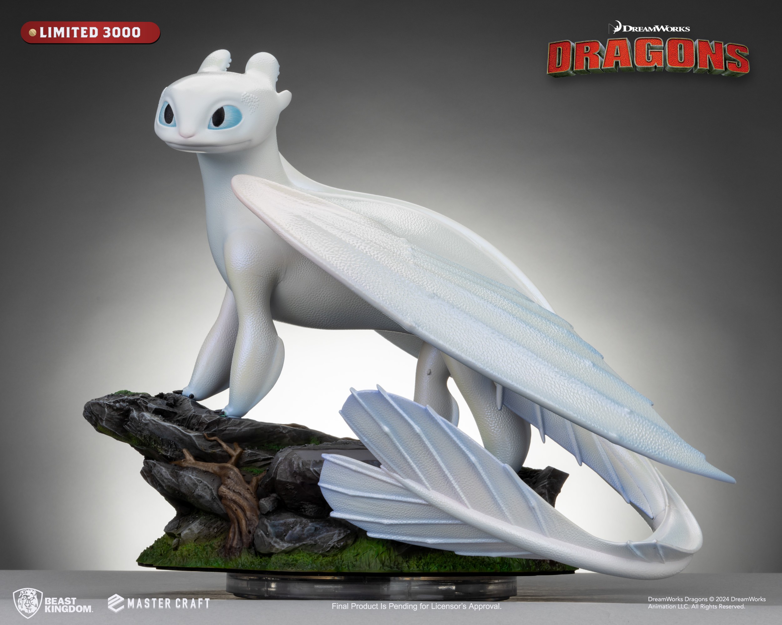 How to Train Your Dragon Light Fury Statues  (Prototype Shown) View 8