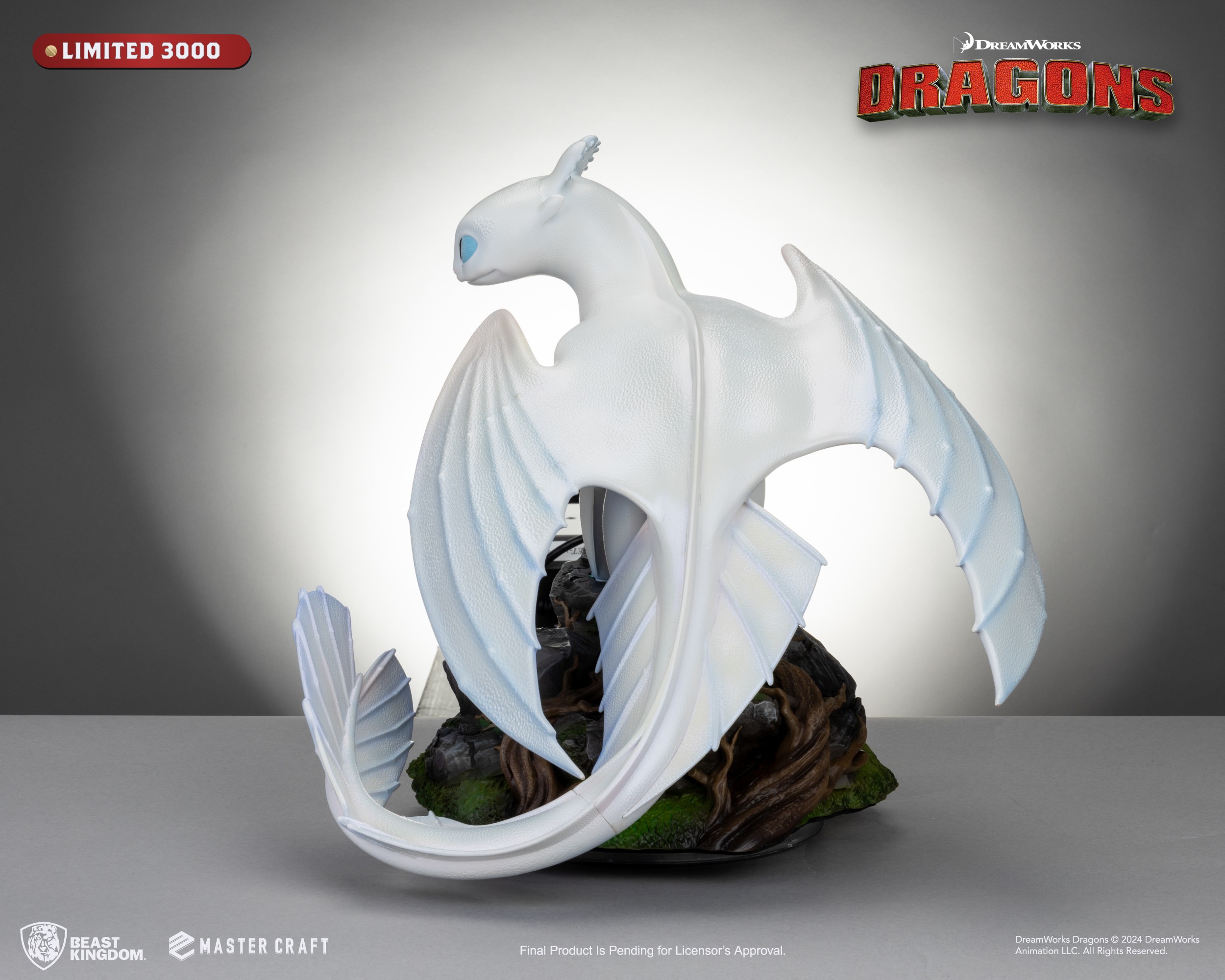 How to Train Your Dragon Light Fury Statues  (Prototype Shown) View 9