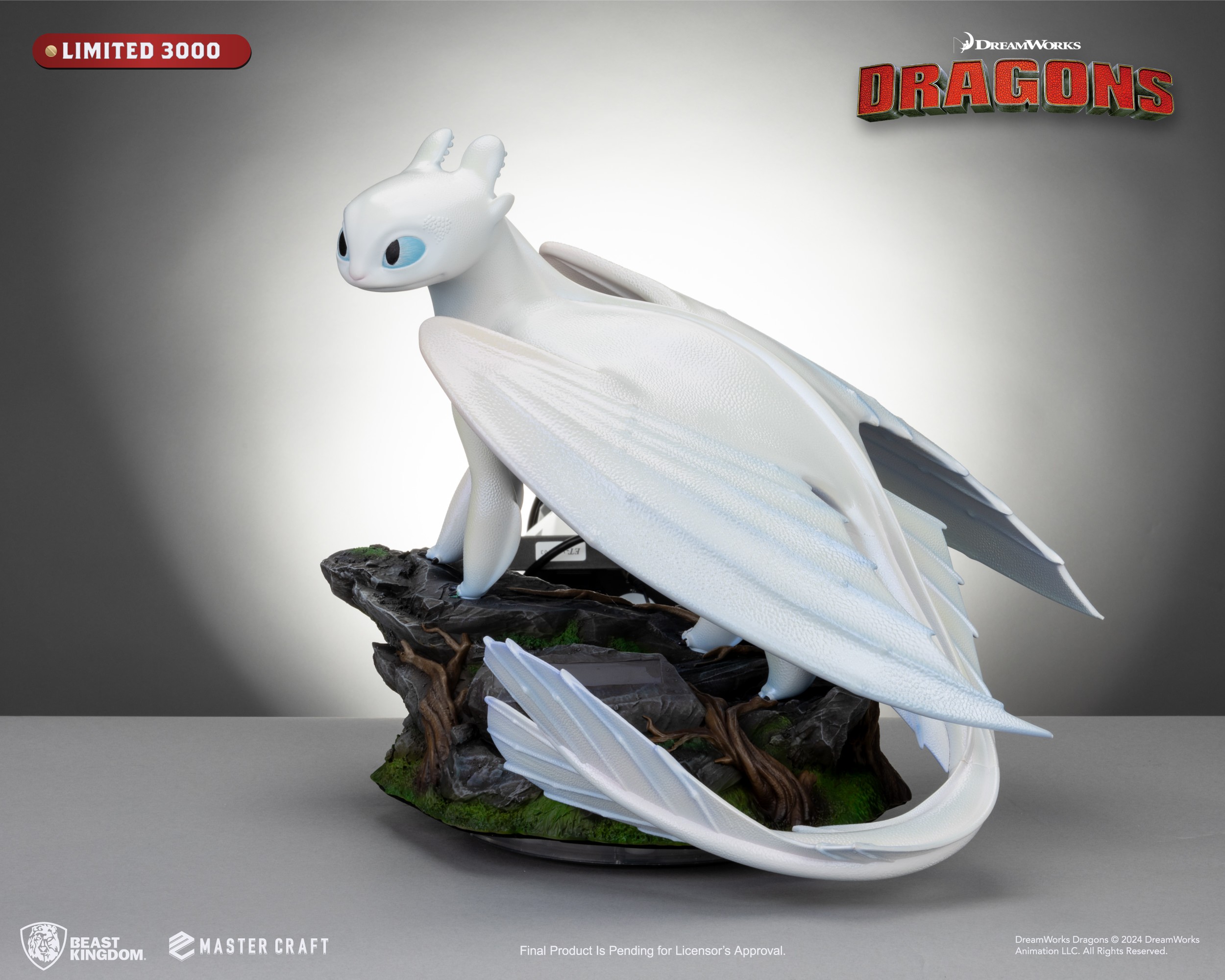 How to Train Your Dragon Light Fury Statues  (Prototype Shown) View 11