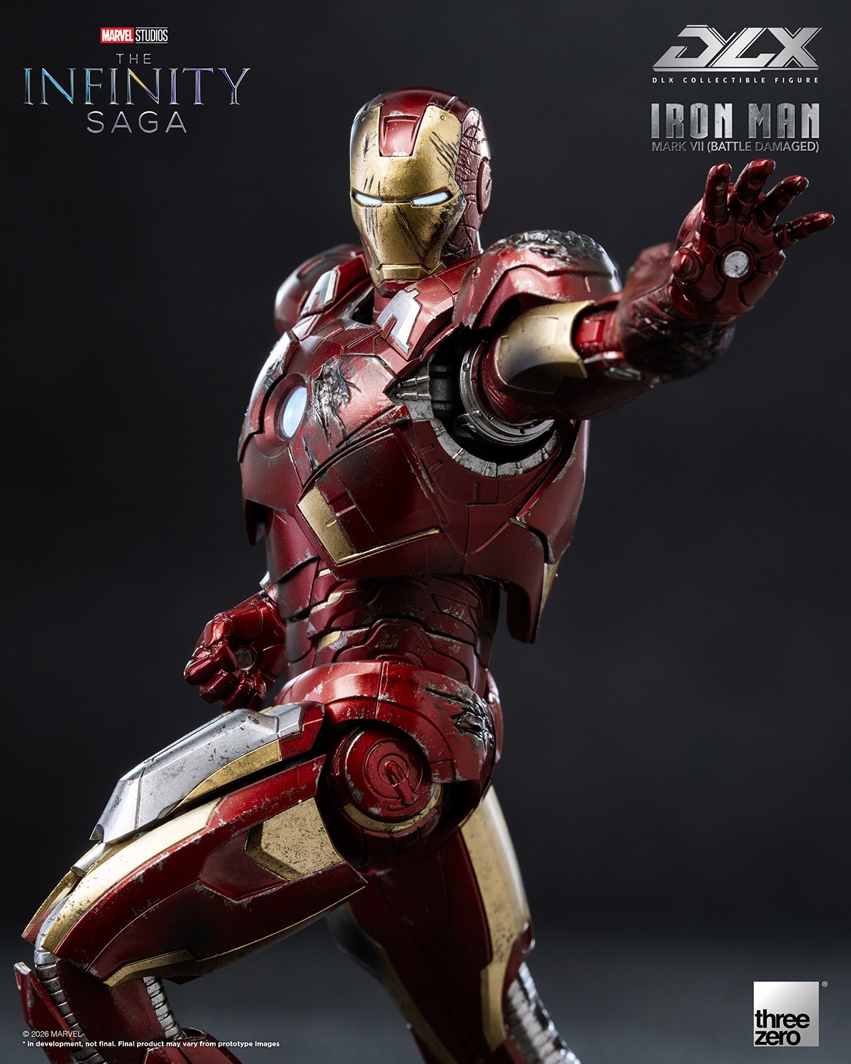 Marvel DLX Iron Man Mark 7 (Battle Damaged) Action Figure  (Prototype Shown) View 8