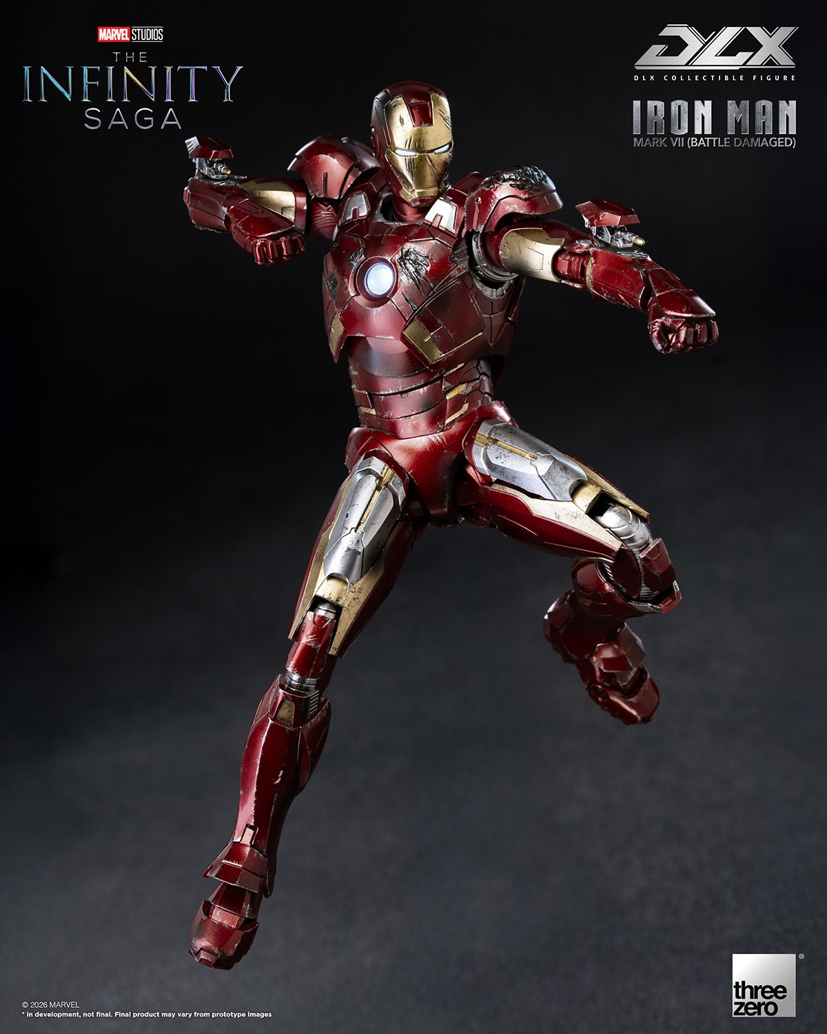 Marvel DLX Iron Man Mark 7 (Battle Damaged) Action Figure  (Prototype Shown) View 10