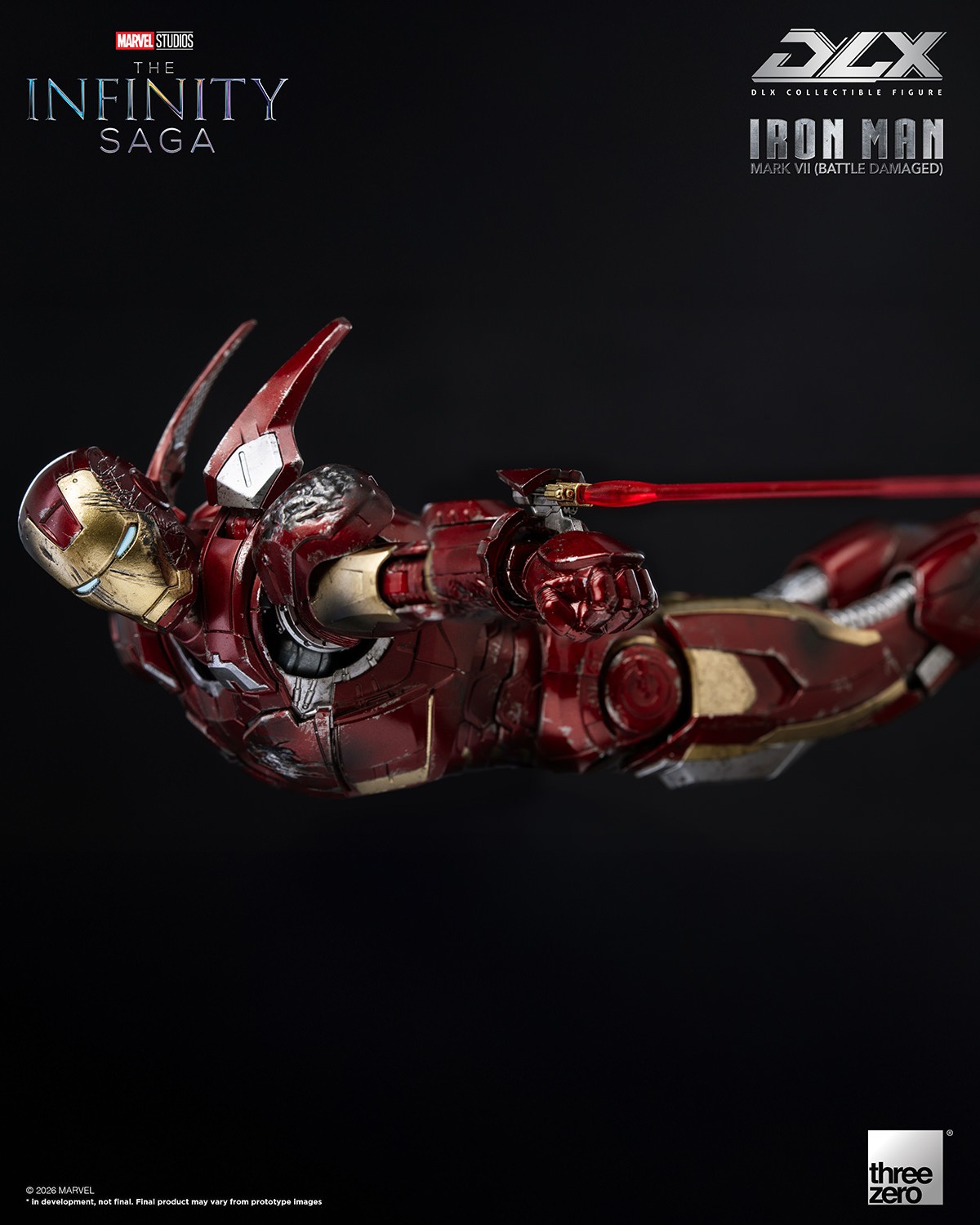 DLX Iron Man Mark 7 (Battle Damaged) Action Figure by threezero