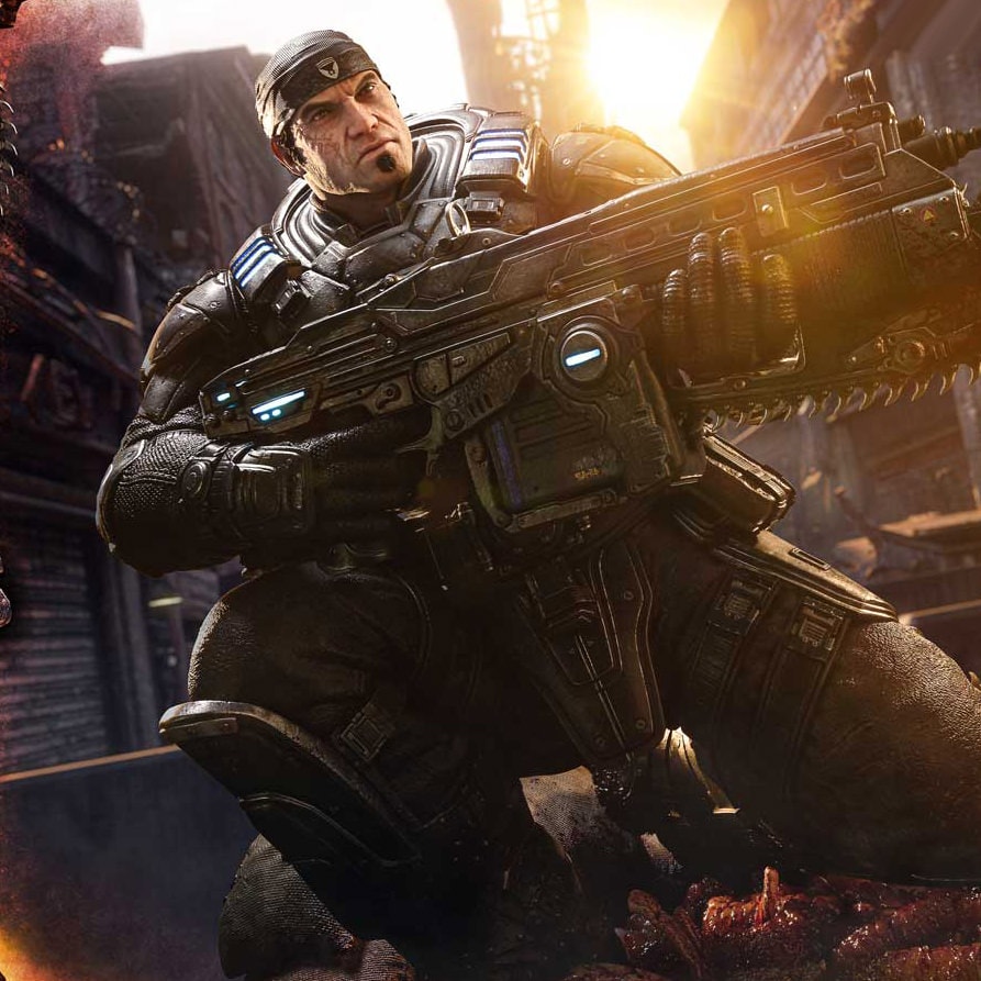 Gears of War Marcus Fenix 1:3 Scale Statue  (Prototype Shown) View 4