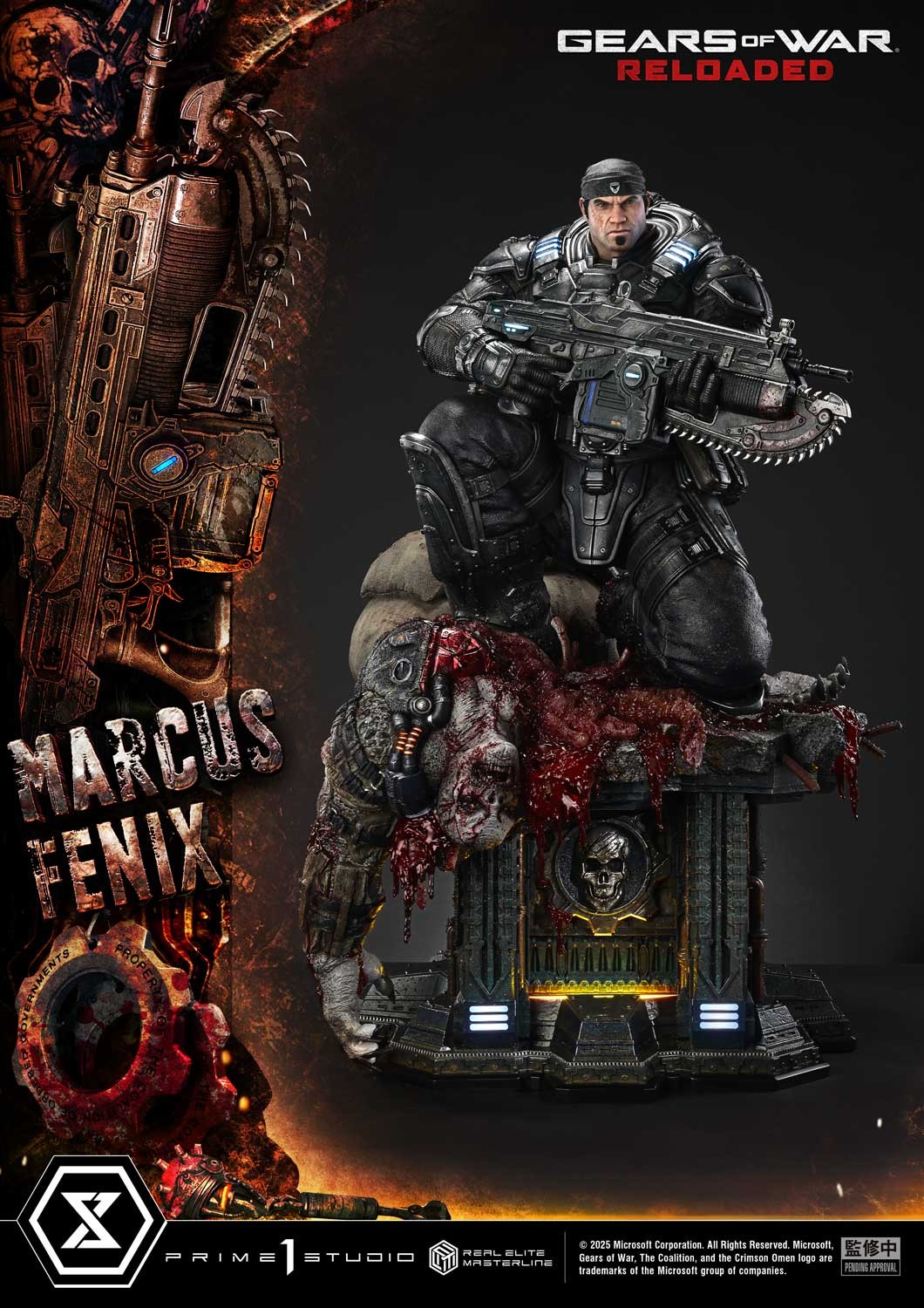 Gears of War Marcus Fenix 1:3 Scale Statue  (Prototype Shown) View 7