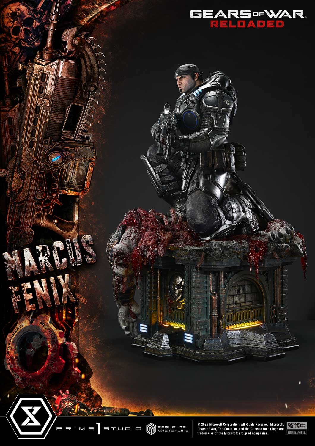 Gears of War Marcus Fenix 1:3 Scale Statue  (Prototype Shown) View 8