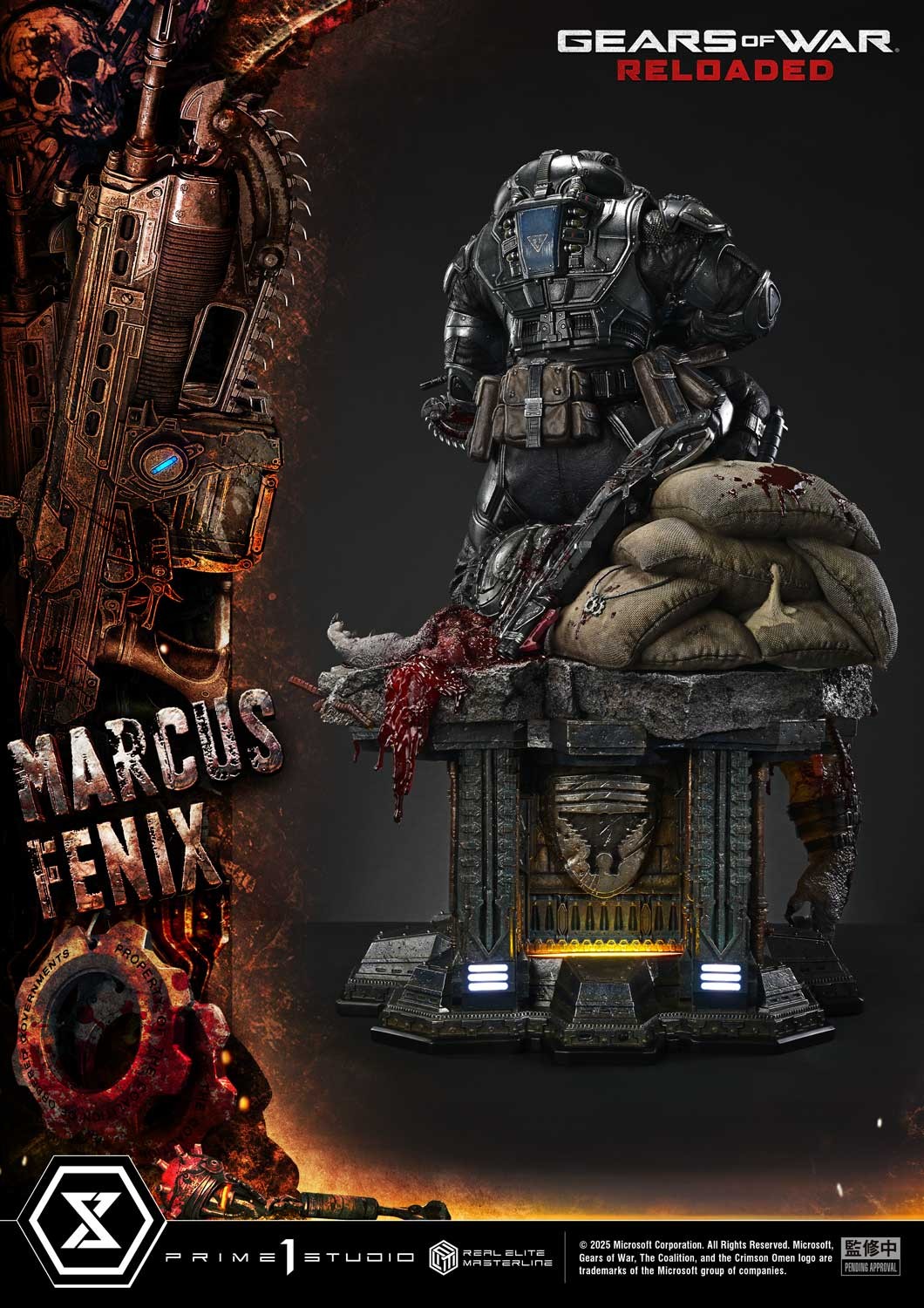 Gears of War Marcus Fenix 1:3 Scale Statue  (Prototype Shown) View 9