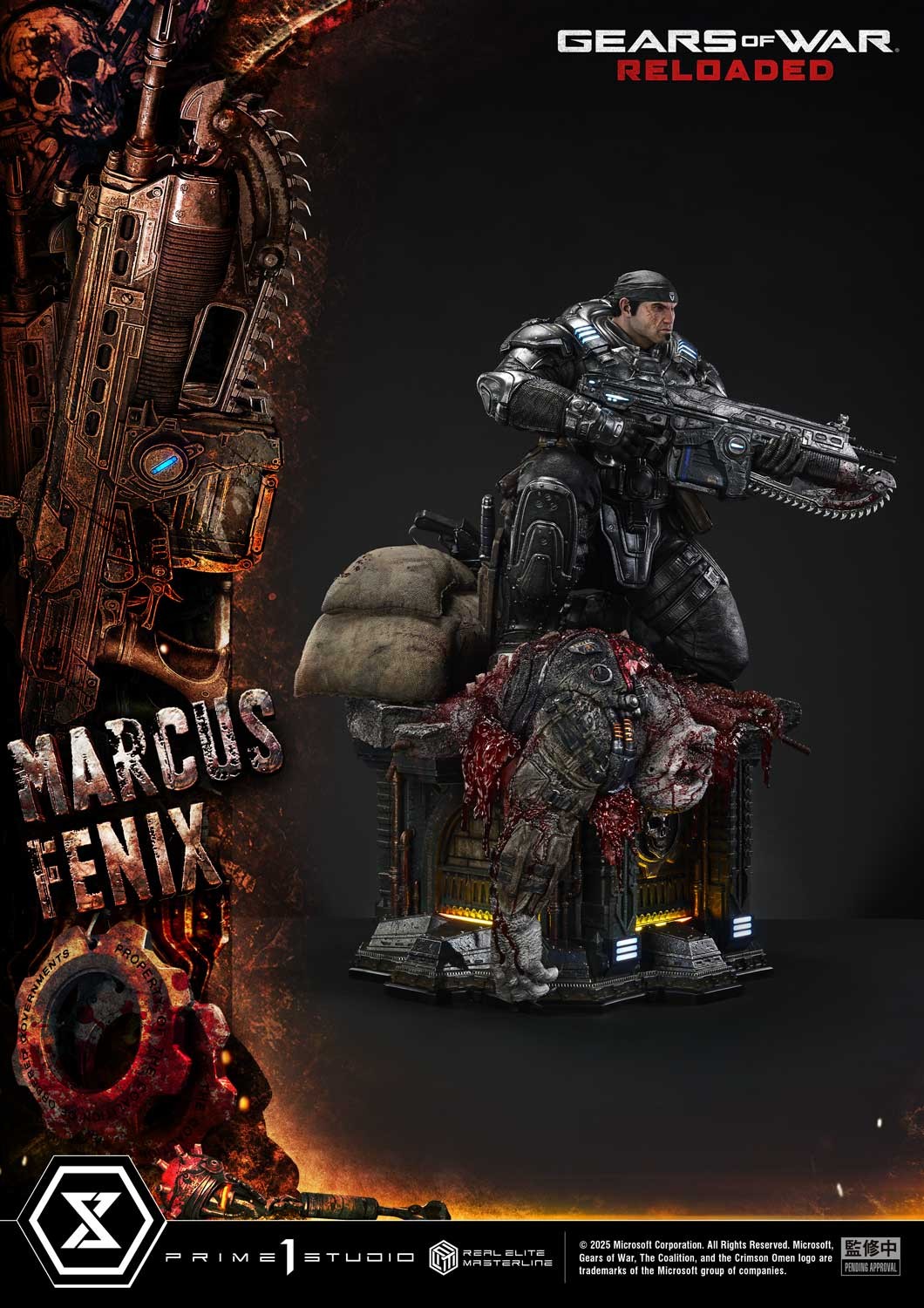 Gears of War Marcus Fenix 1:3 Scale Statue  (Prototype Shown) View 10