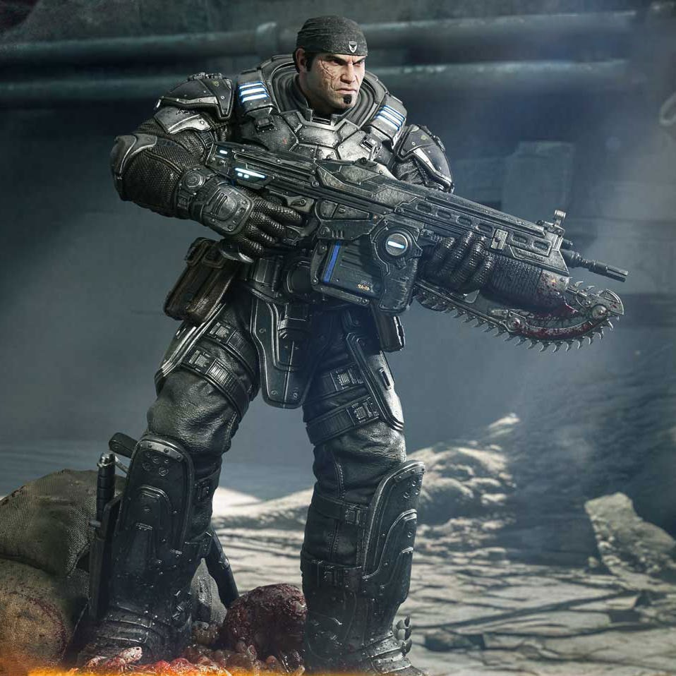 Gears of War Marcus Fenix (Ultimate Version) 1:3 Scale Statue  (Prototype Shown) View 1