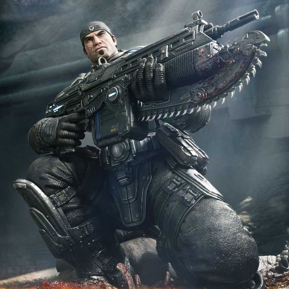 Gears of War Marcus Fenix (Ultimate Version) 1:3 Scale Statue  (Prototype Shown) View 3