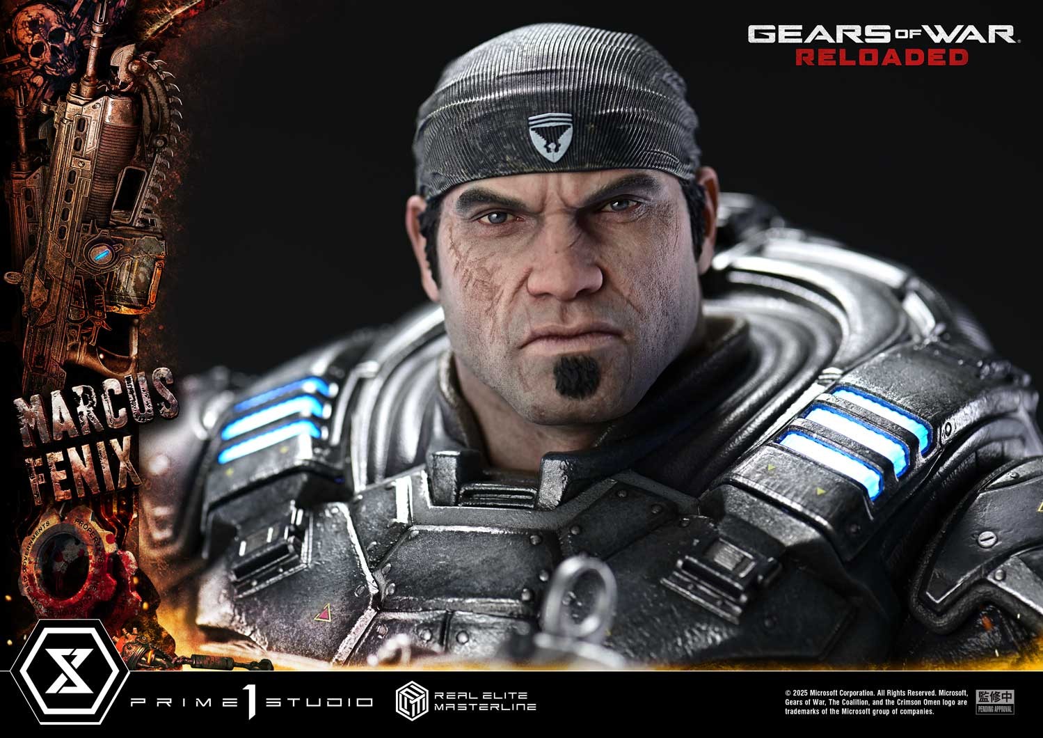 Gears of War Marcus Fenix (Ultimate Version) 1:3 Scale Statue  (Prototype Shown) View 10