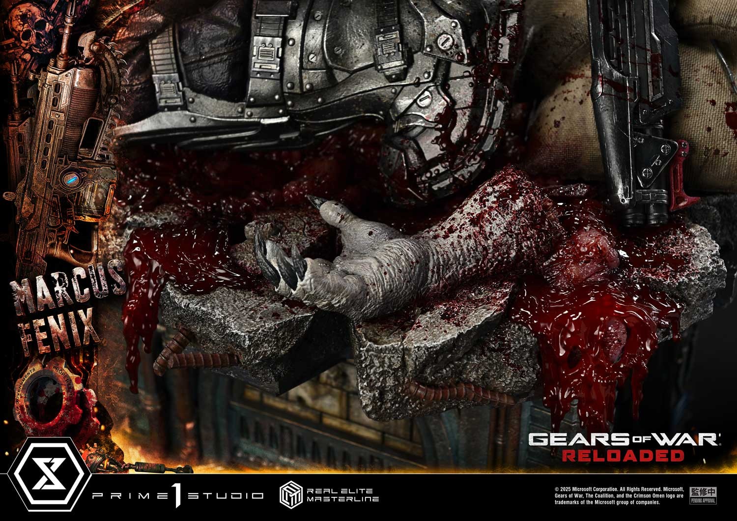 Gears of War Marcus Fenix (Ultimate Version) 1:3 Scale Statue  (Prototype Shown) View 13
