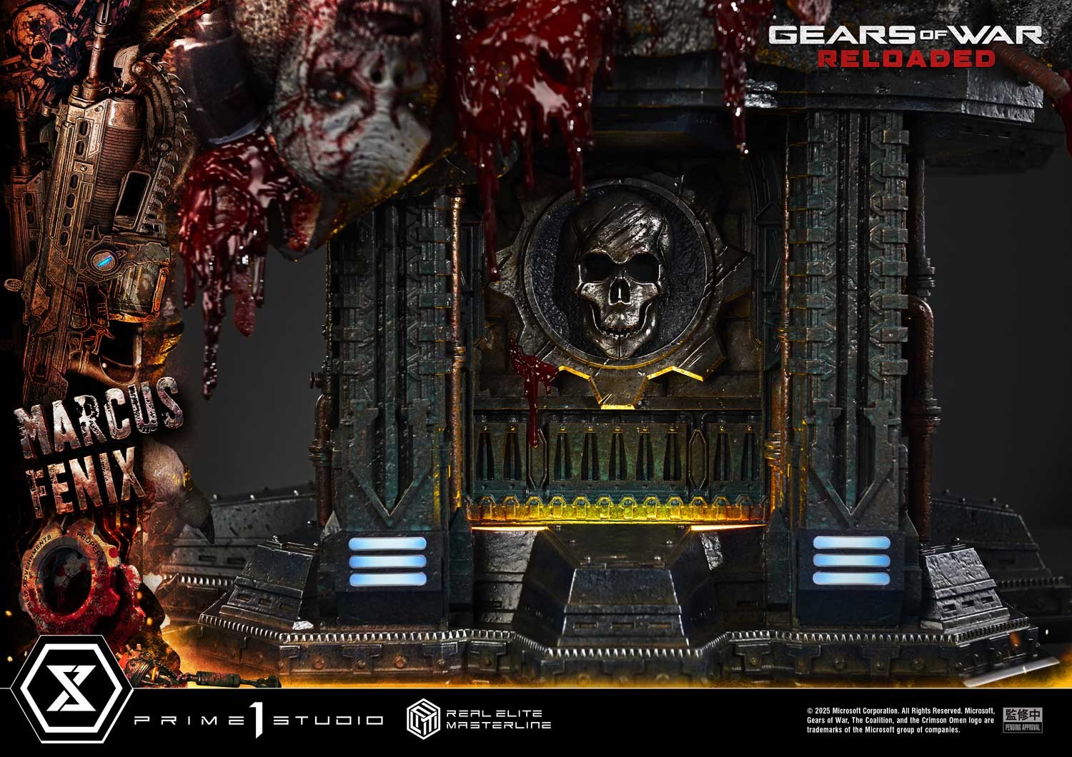 Gears of War Marcus Fenix (Ultimate Version) 1:3 Scale Statue  (Prototype Shown) View 15