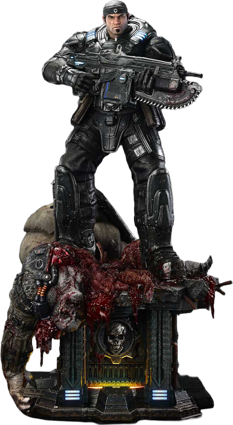 Gears of War Marcus Fenix (Ultimate Version) 1:3 Scale Statue  (Prototype Shown) View 16