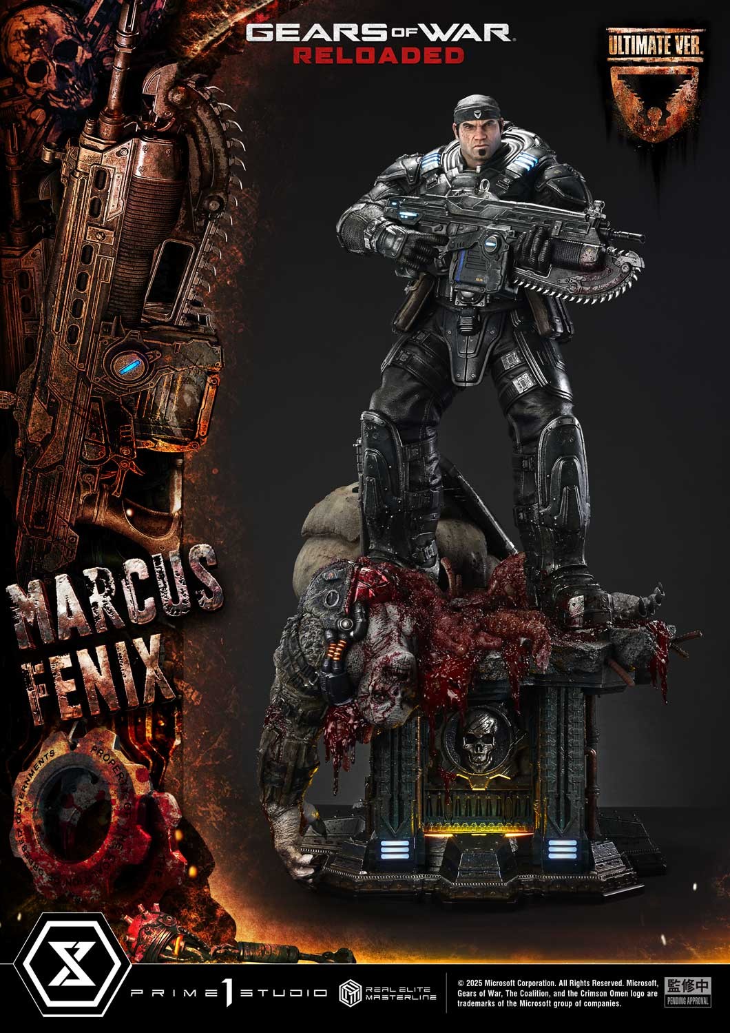 Gears of War Marcus Fenix (Ultimate Bonus Version) 1:3 Scale Statue  (Prototype Shown) View 8
