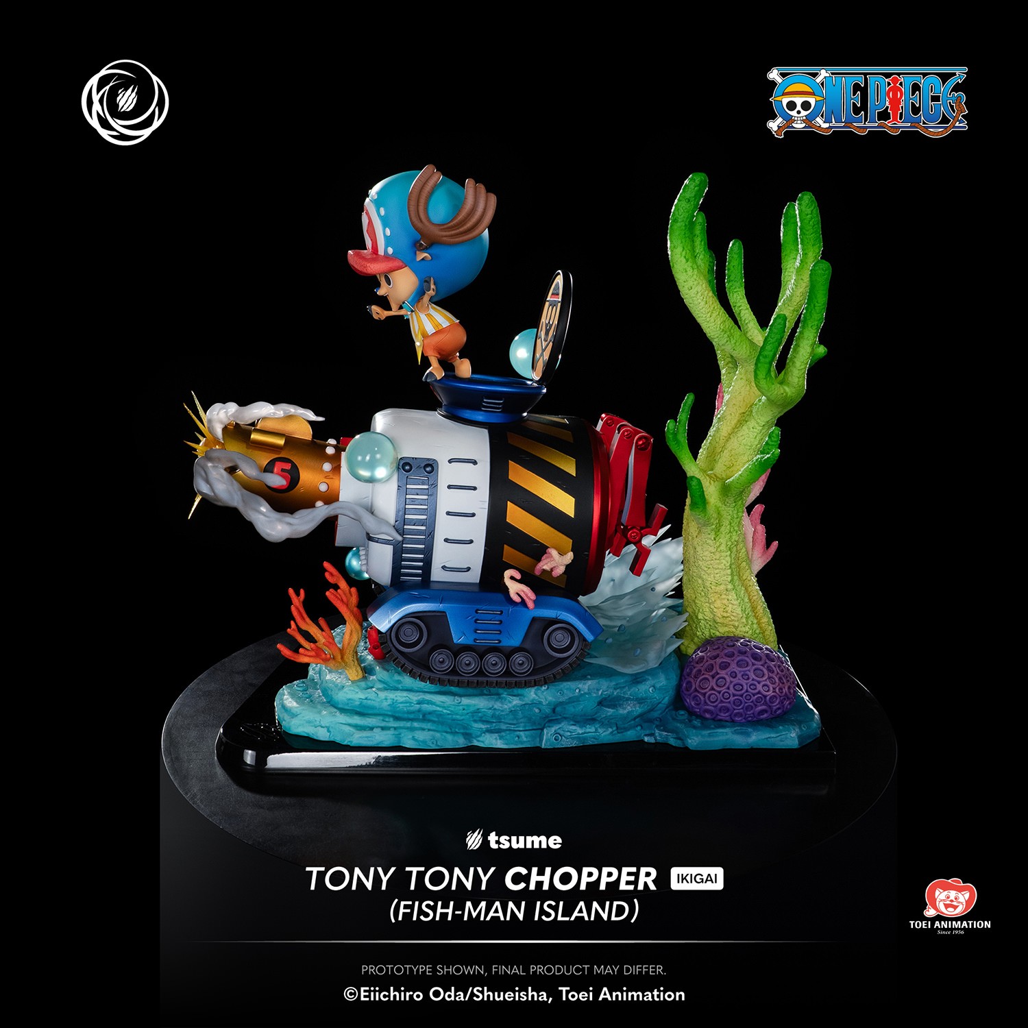 One Piece Tony Tony Chopper (Fish-Man Island) Statues  (Prototype Shown) View 3