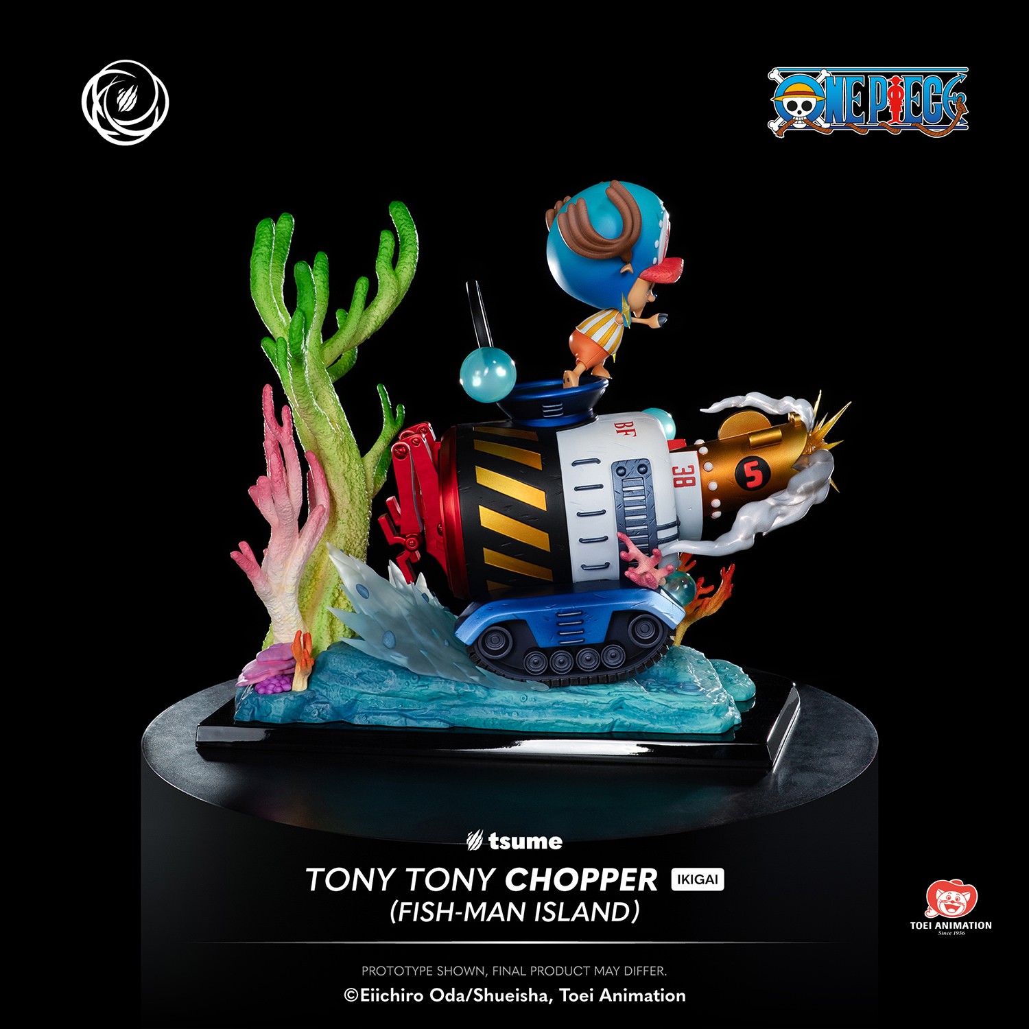 One Piece Tony Tony Chopper (Fish-Man Island) Statues  (Prototype Shown) View 7