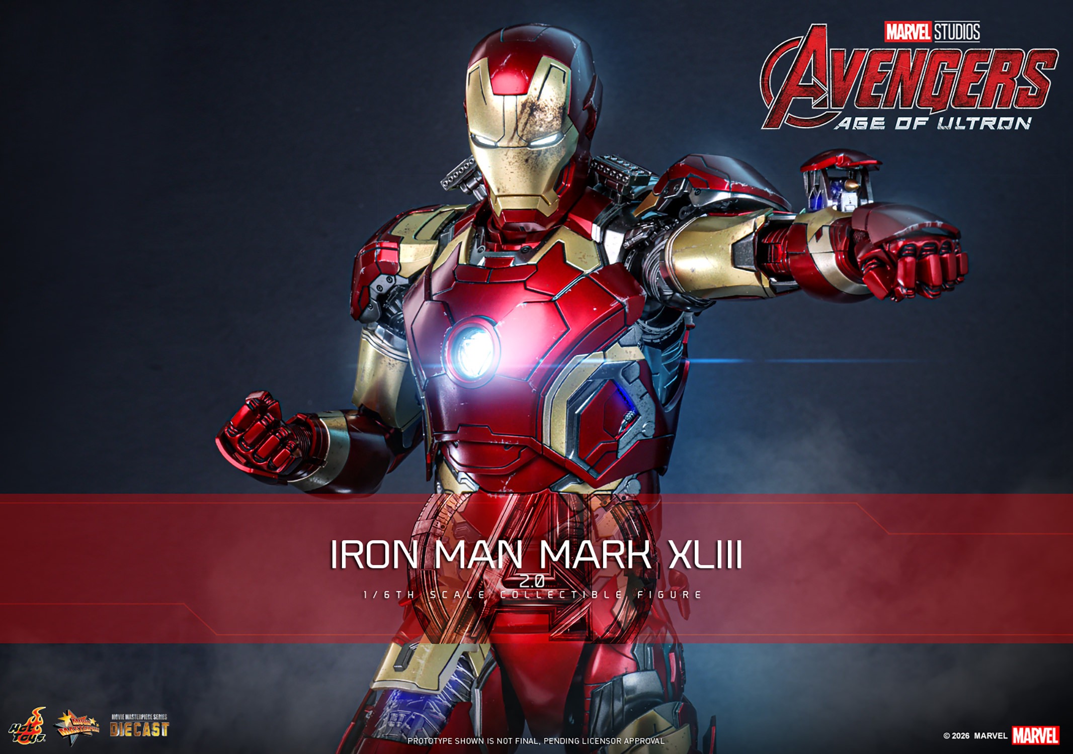 Iron Man Mark XLIII (2.0) Sixth Scale Figure by Hot Toys