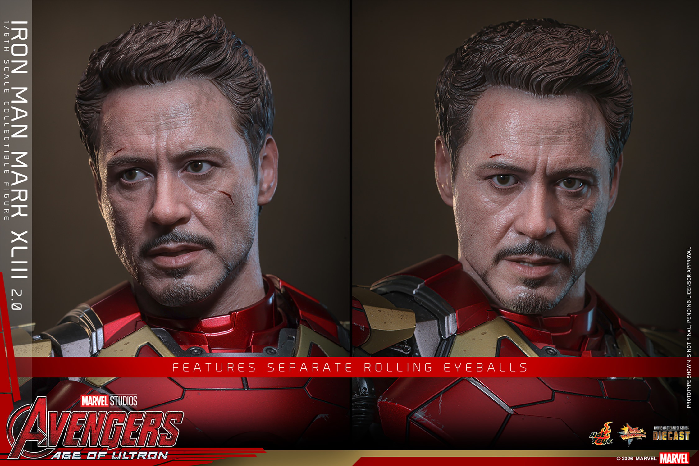 Marvel Iron Man Mark XLIII (2.0) Sixth Scale Figure  Collector Edition (Prototype Shown) View 15